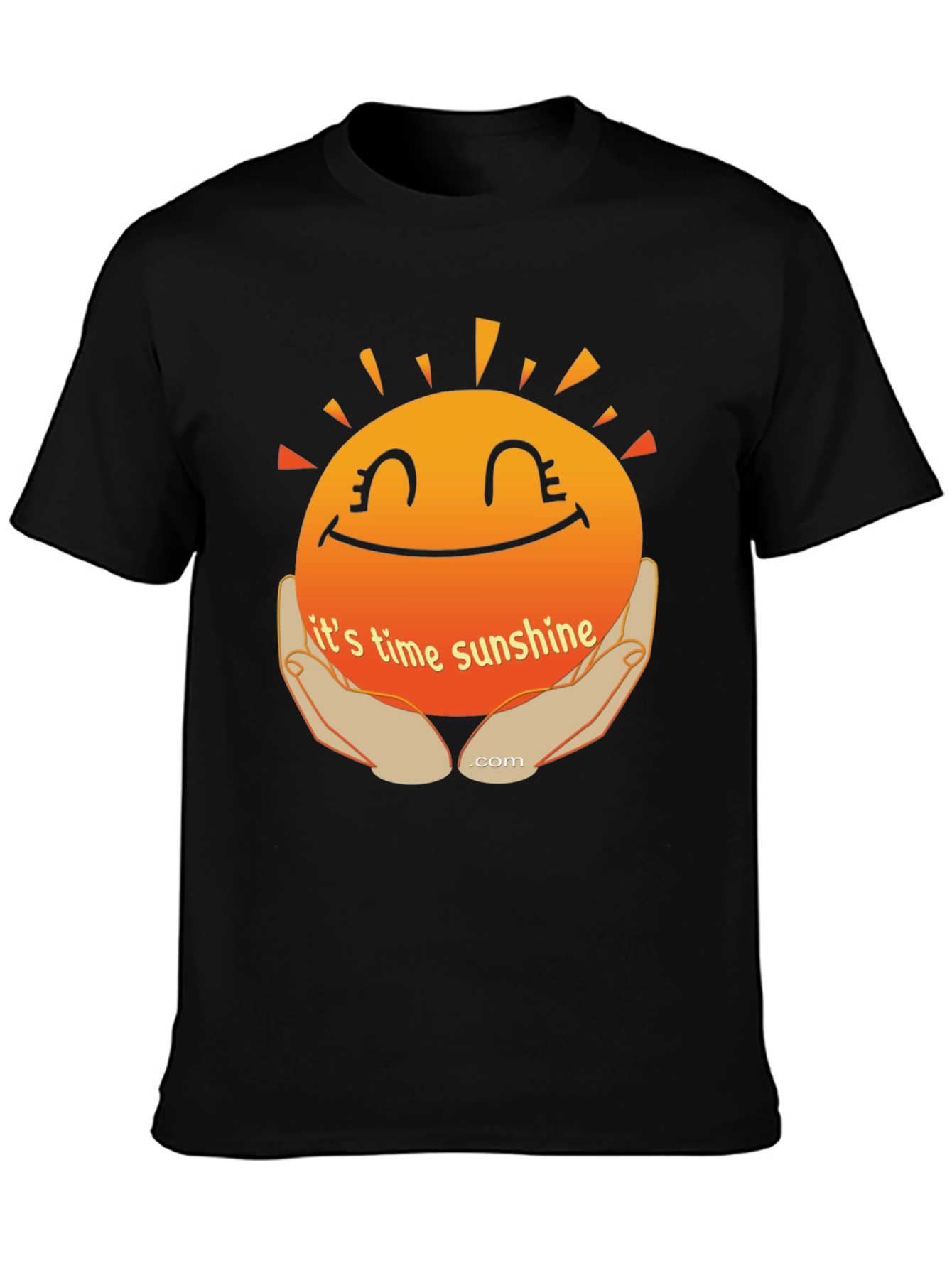 Black Time for Sunshine Graphic T-Shirt view 3