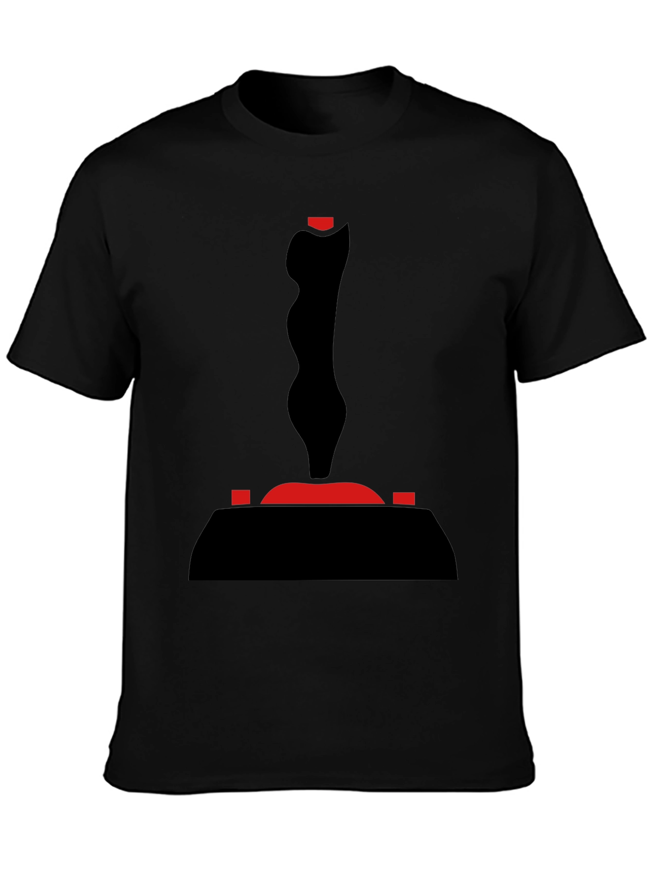 Black Retro Joystick Graphic Tee - Black T-Shirt view 3