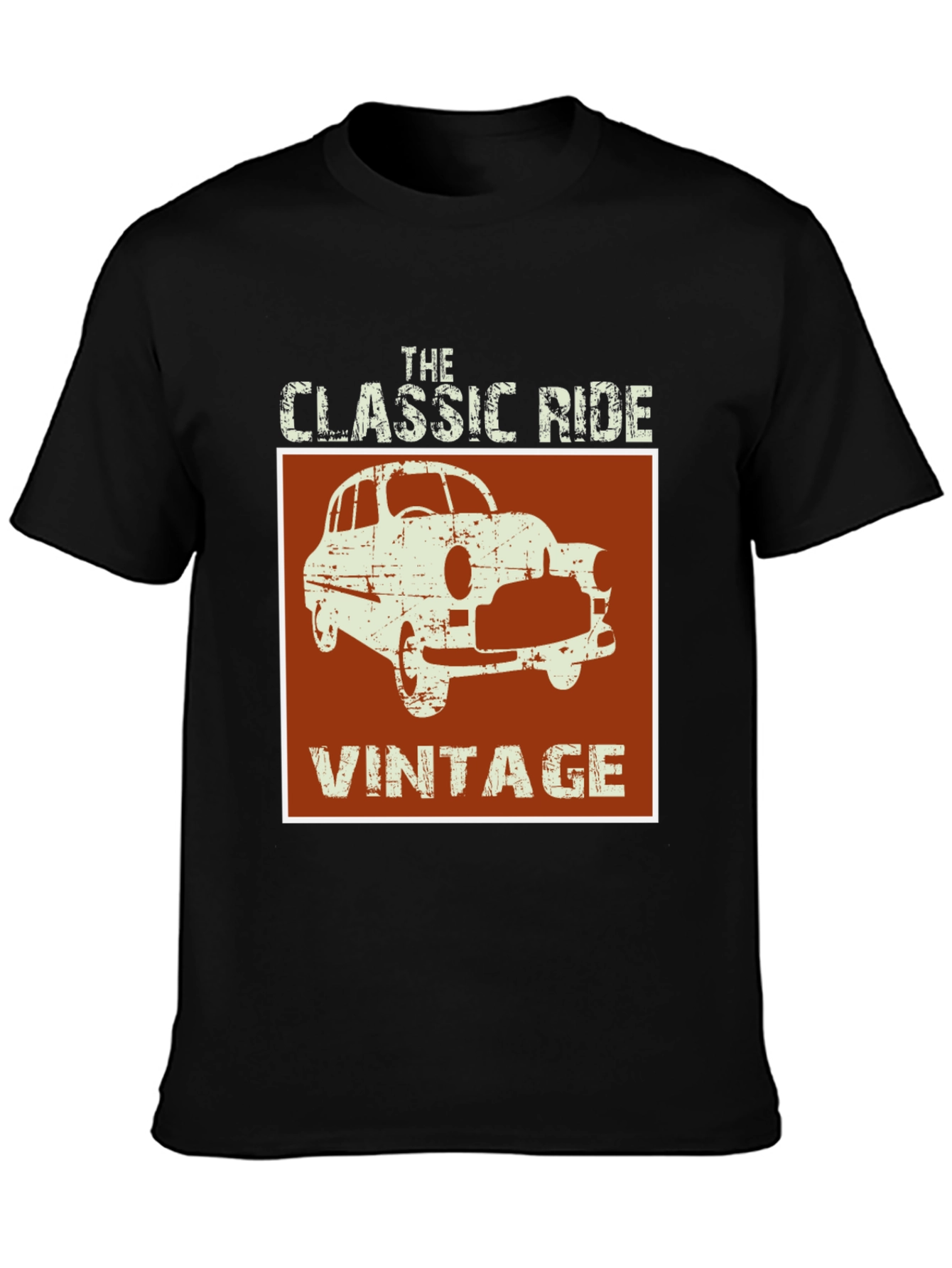 Black Vintage Classic Ride Graphic Tee view 3