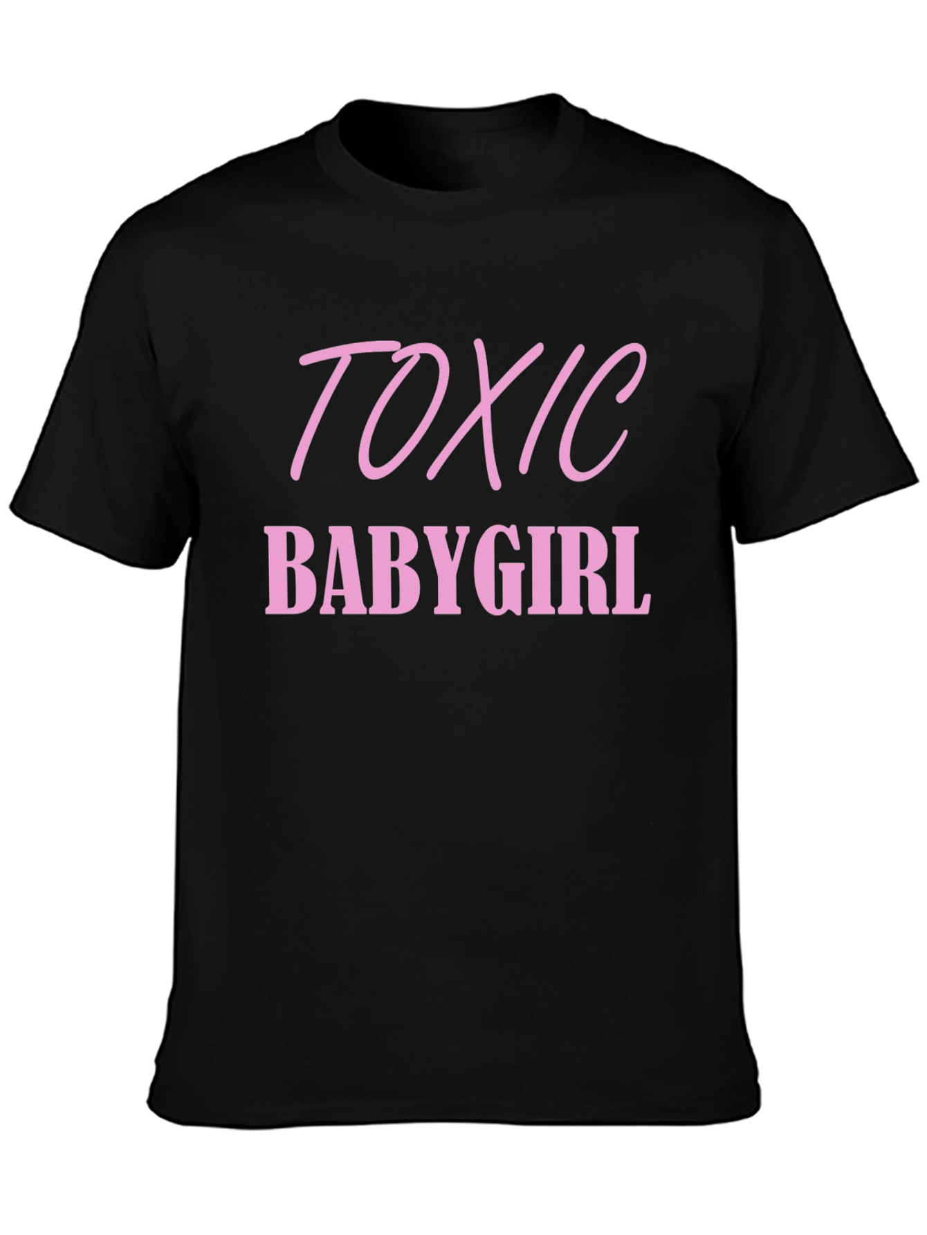 Black Toxic Babygirl T-Shirt - Edgy Graphic Tee view 3