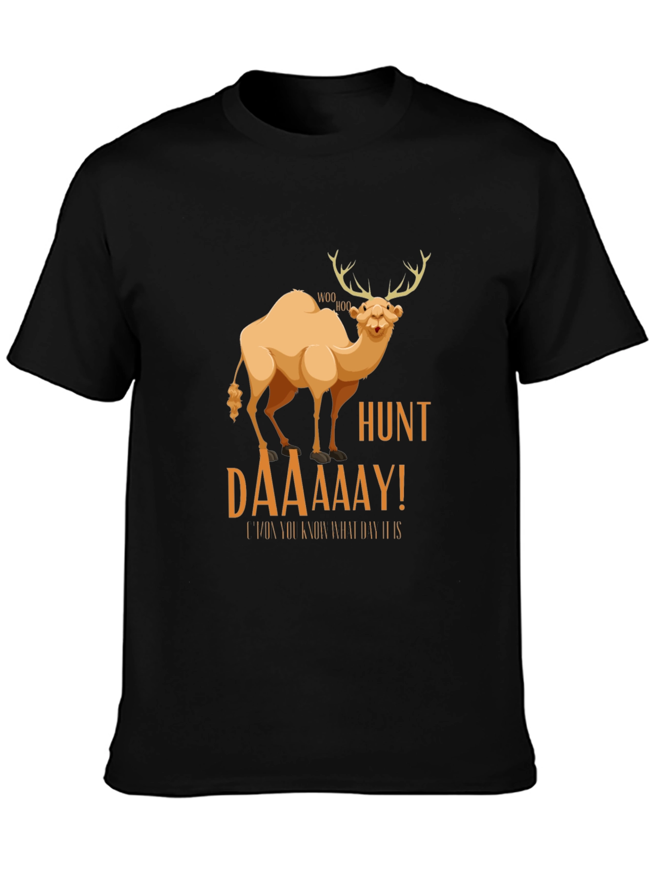 Black Camel Deer Hunt T-Shirt: It's Hunt Daaay! view 3
