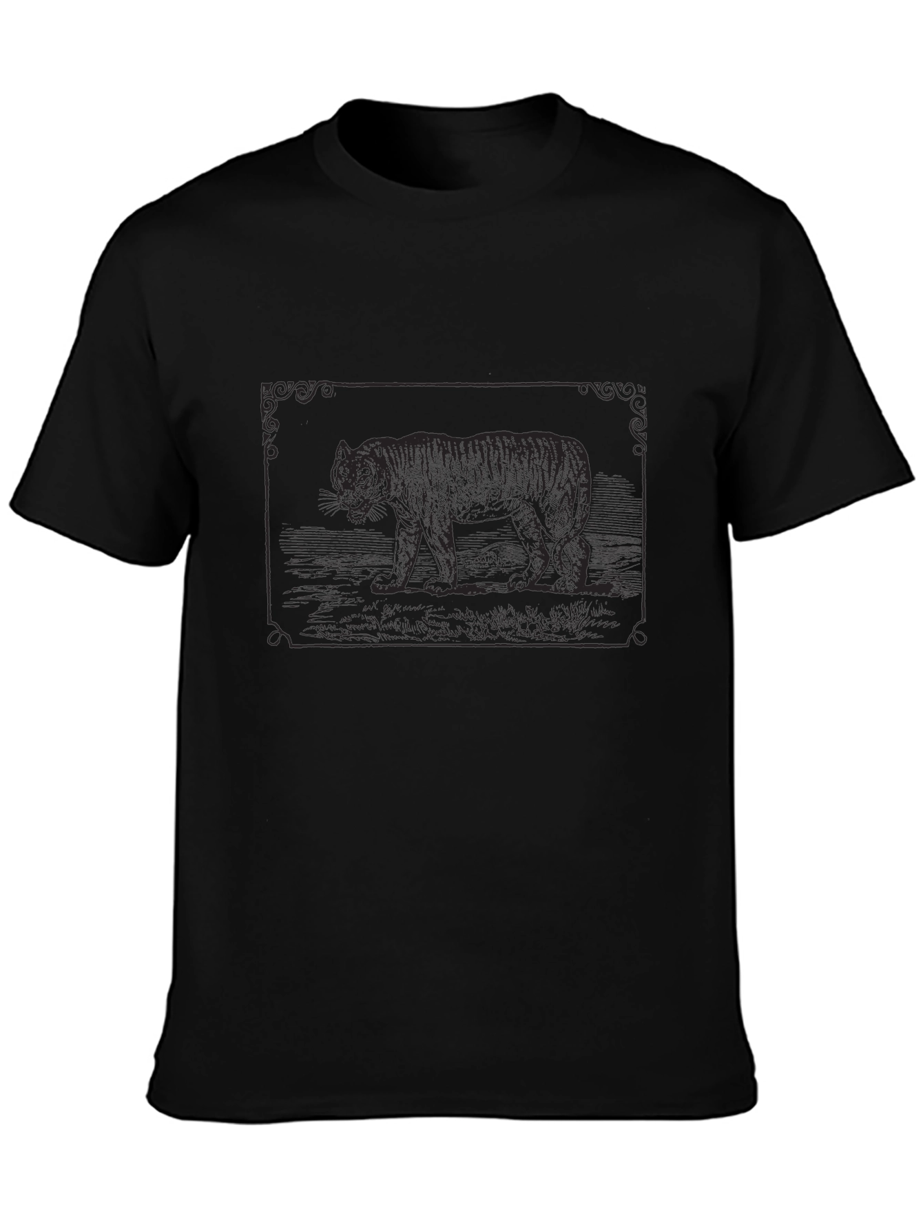 Black Tiger Graphic Tee - Black view 3