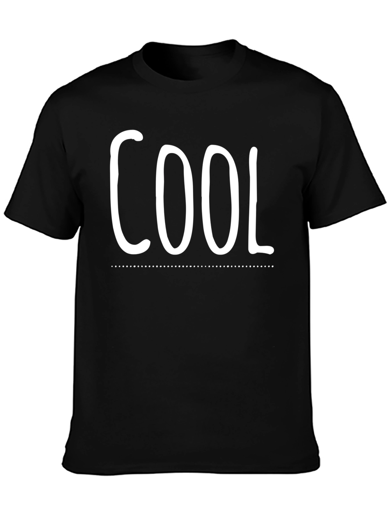 Black Cool Graphic Tee - Mens Black Short Sleeve Shirt view 3
