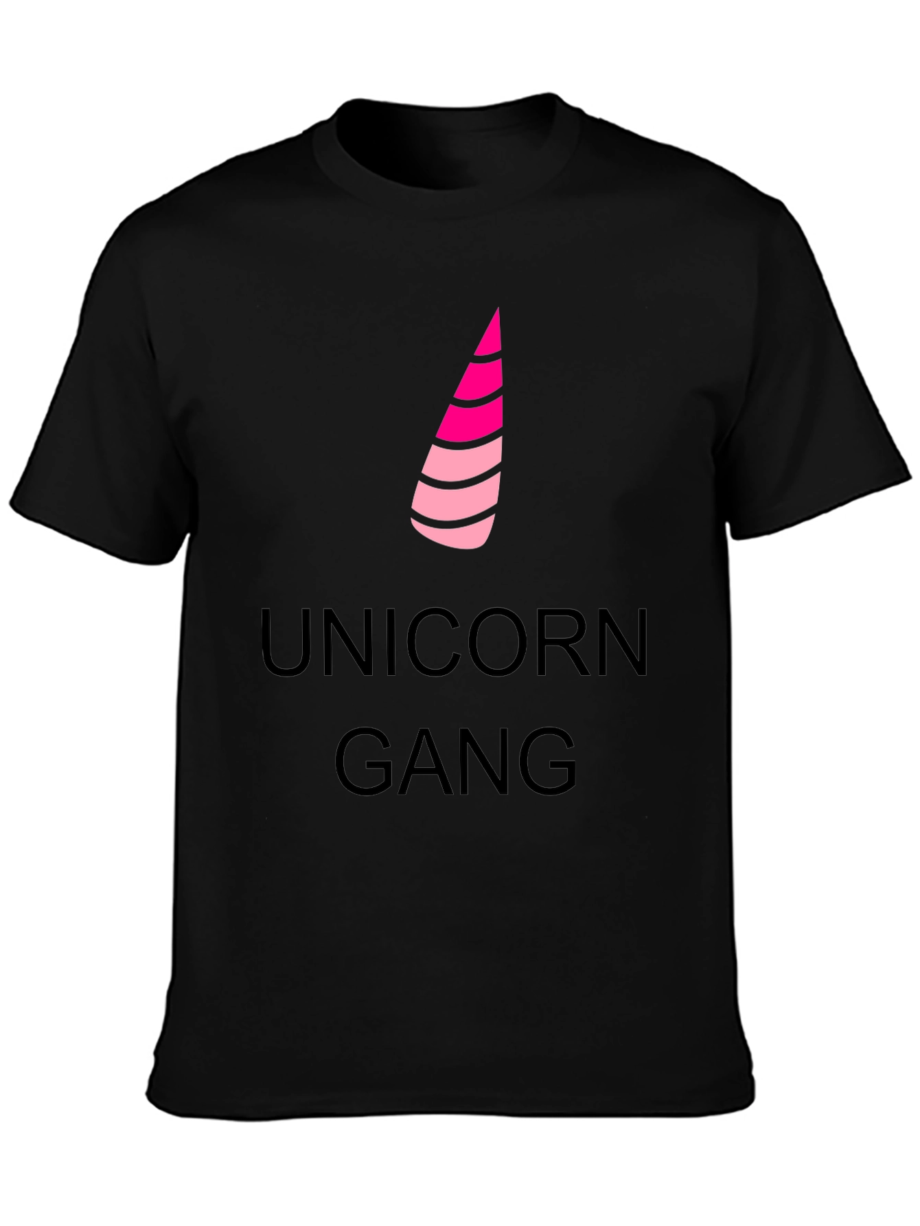 Black Unicorn Gang Black T-Shirt view 3