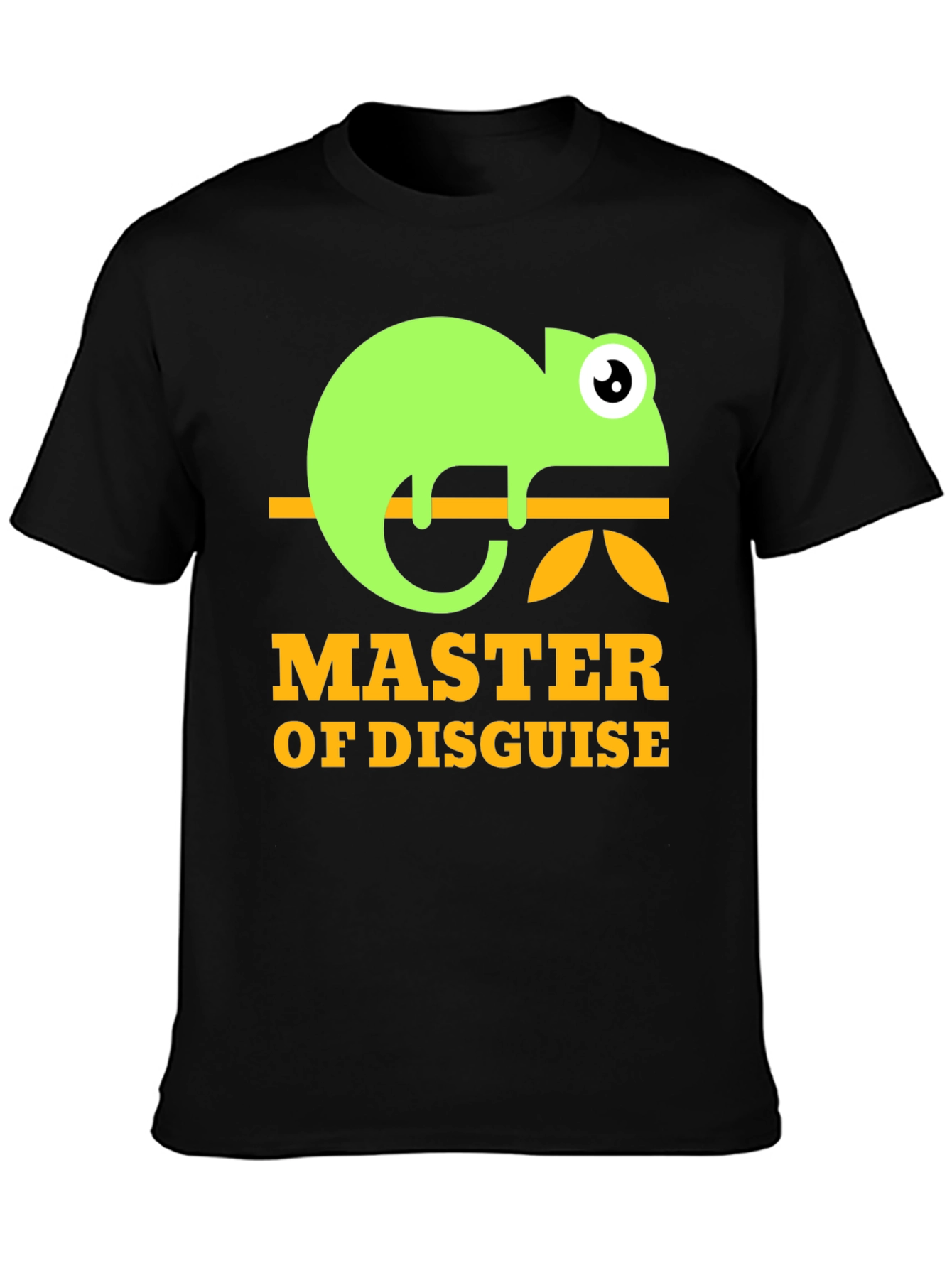 Black Master of Disguise Chameleon T-Shirt view 3