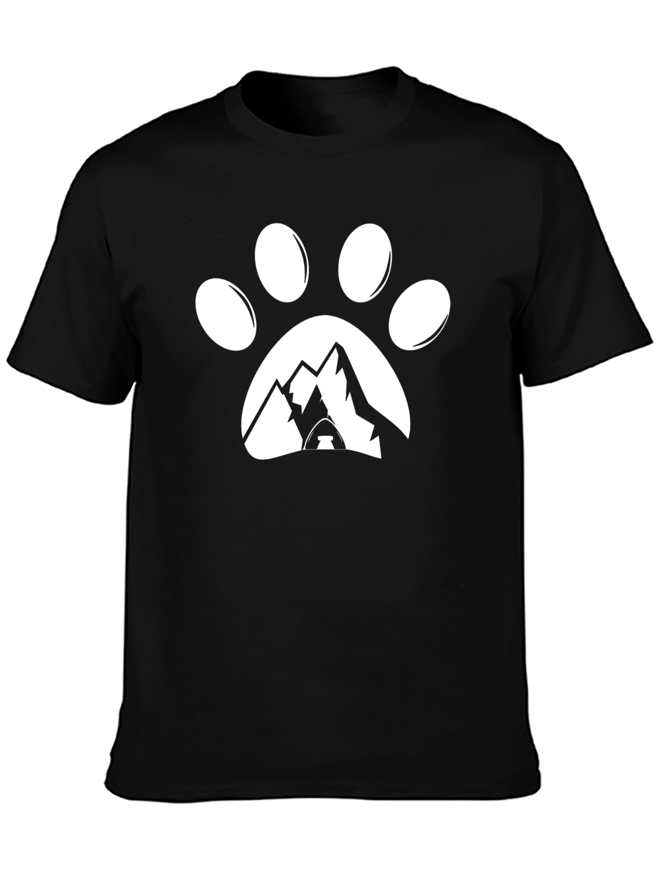 Black Dog Paw Mountain Adventure Tee view 3