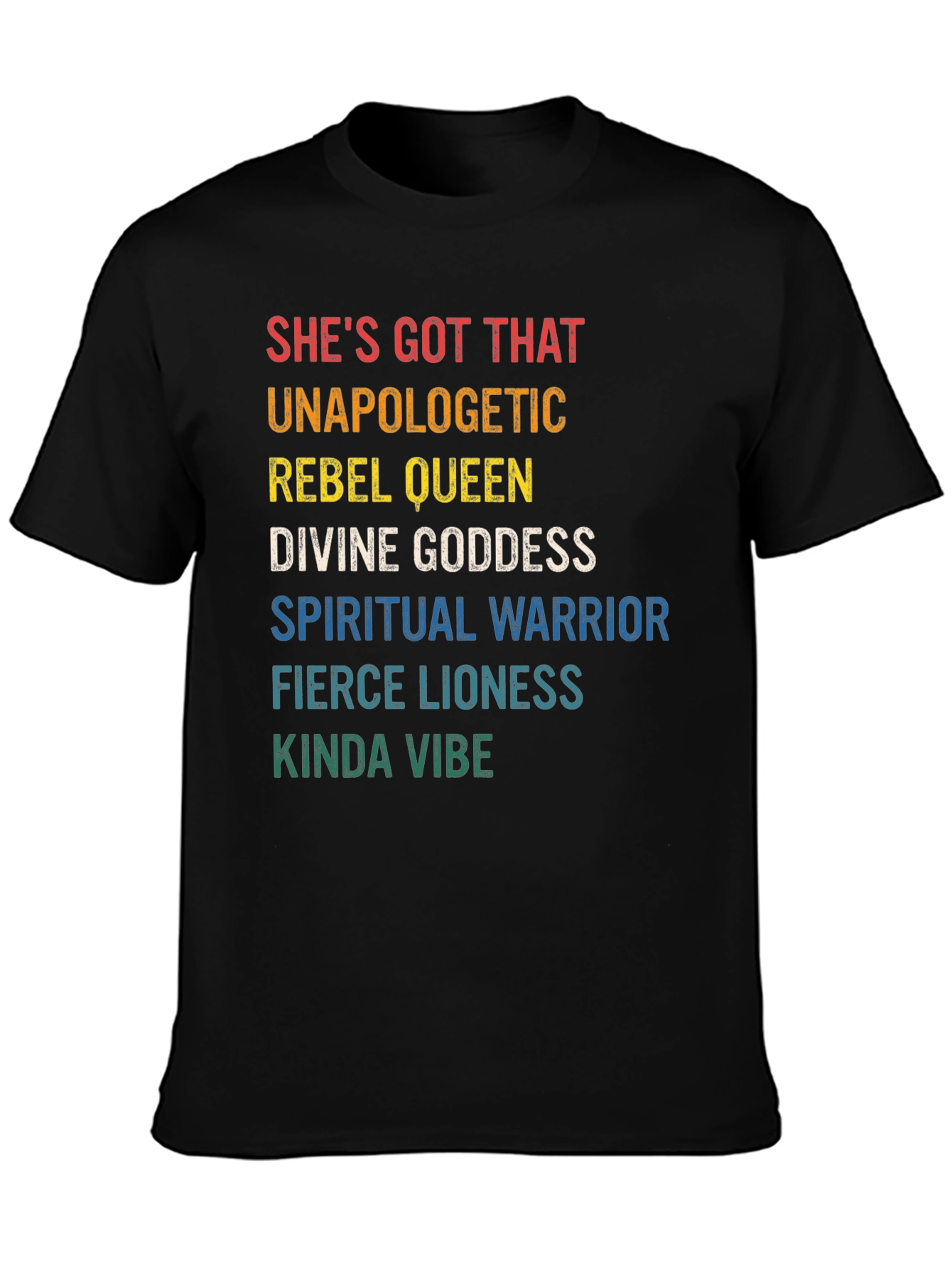 Black She's Got That Vibe Graphic Tee view 3