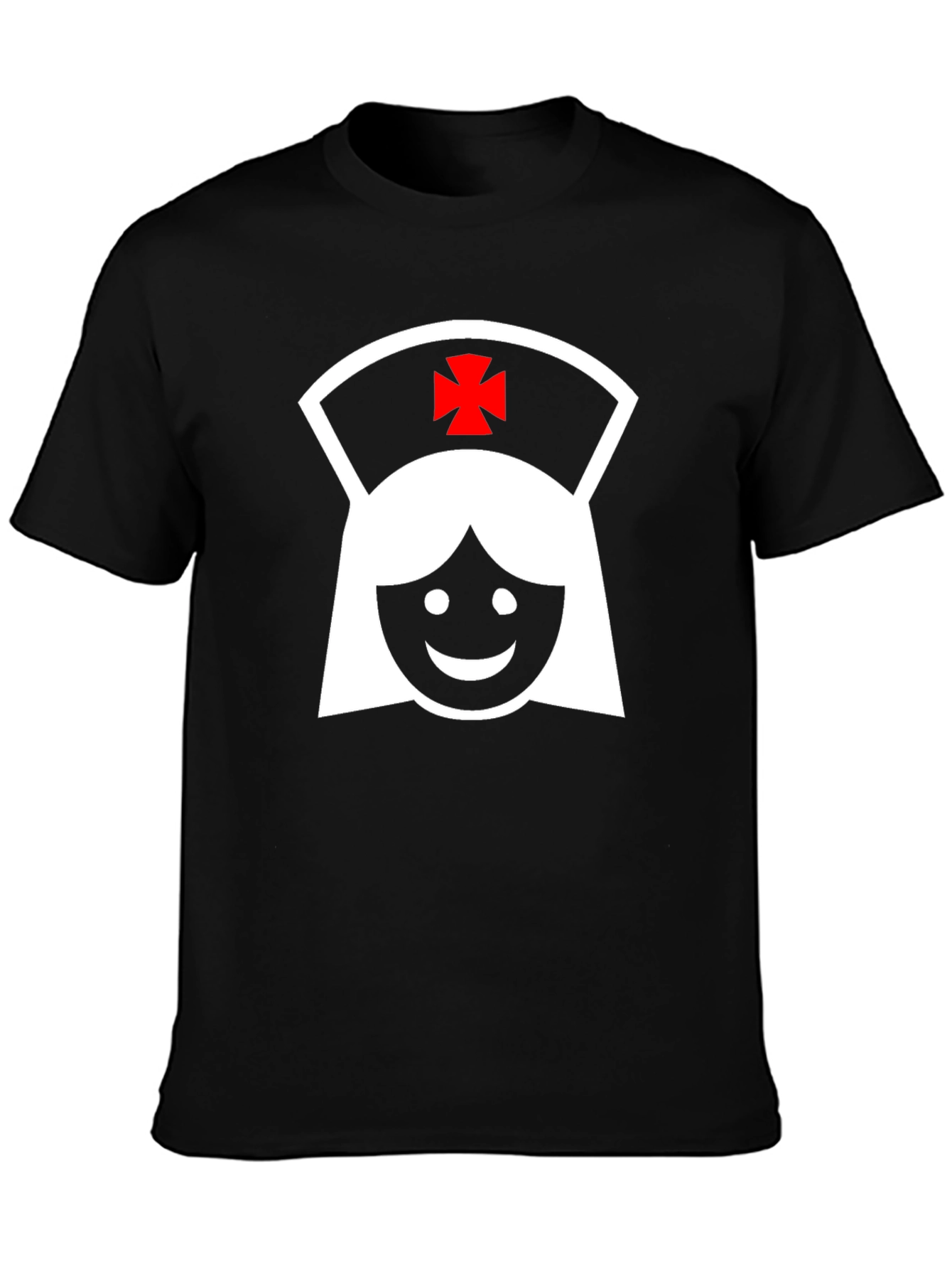 Black Nurse Graphic T-Shirt - Novelty Gift Tee view 3
