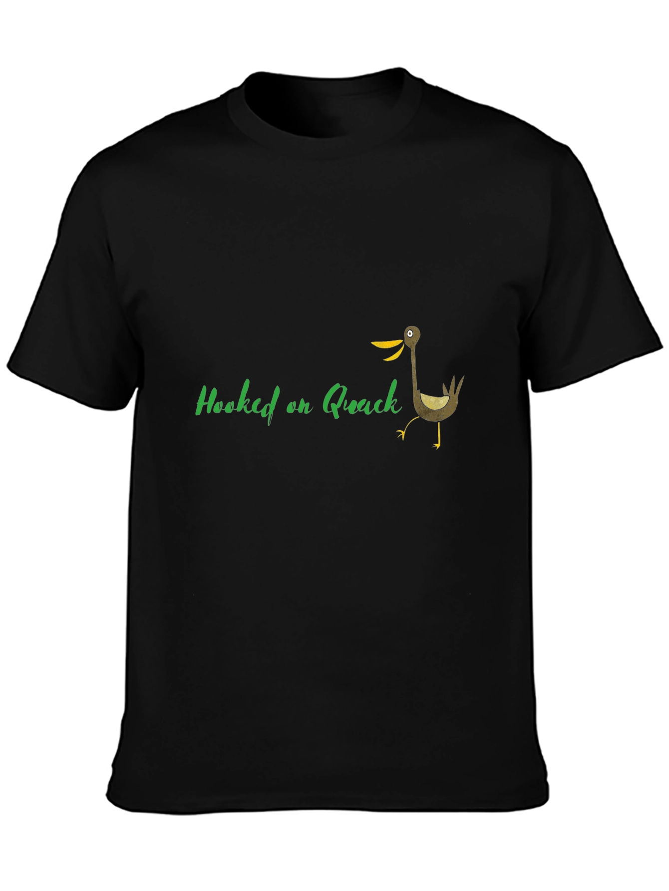Black Hooked on Quack T-Shirt view 3