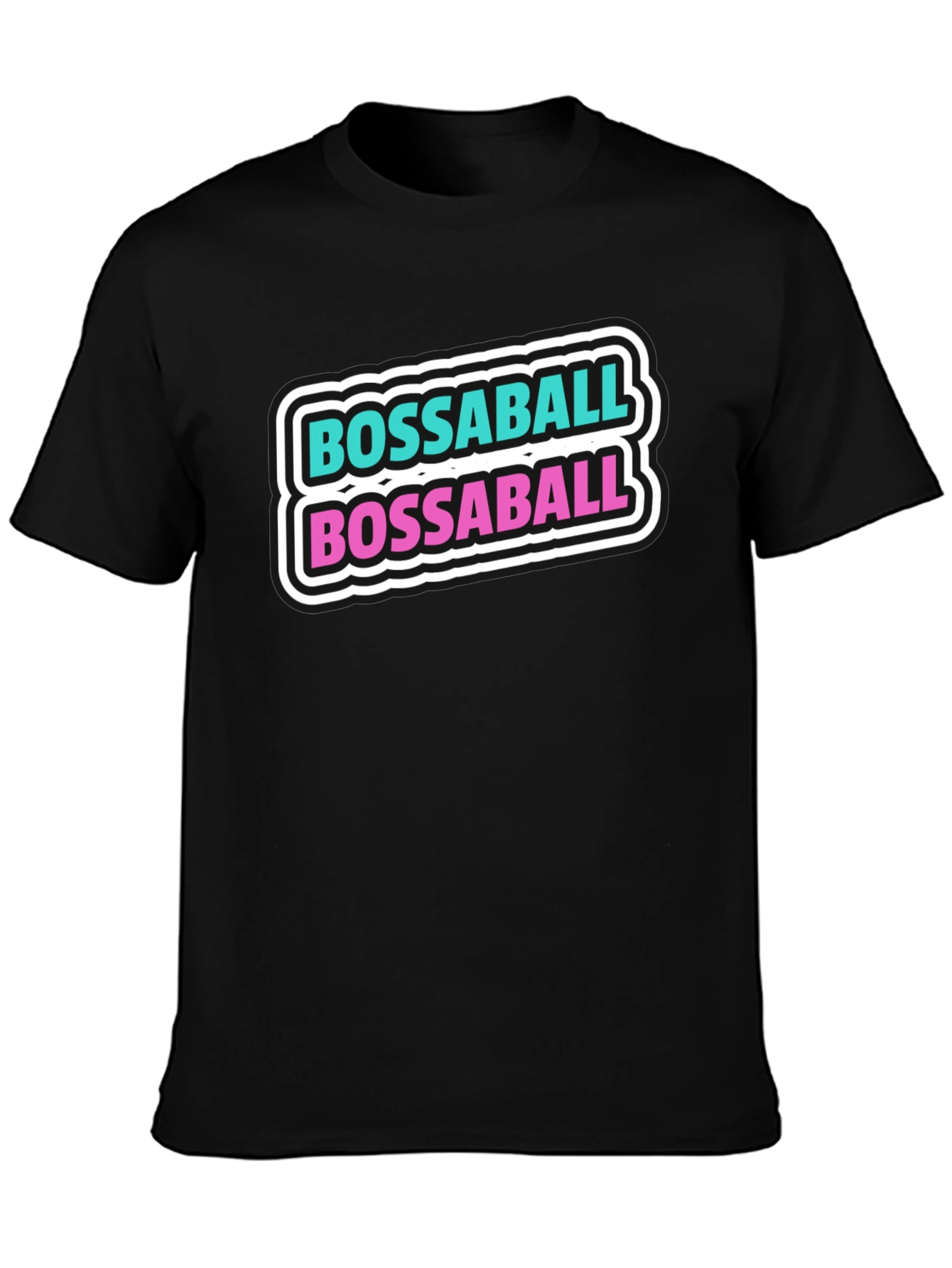 Black Bossaball Graphic T-Shirt - Black Casual Tee view 3