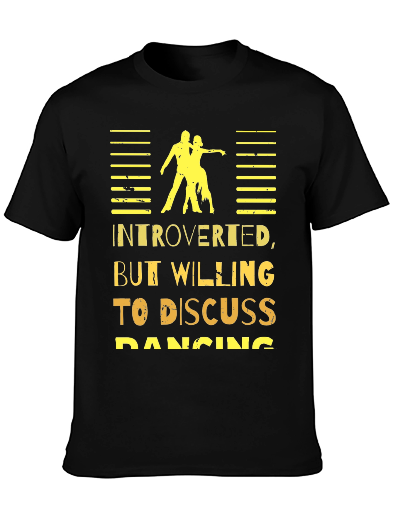Black Introverted Dancing T-Shirt view 3