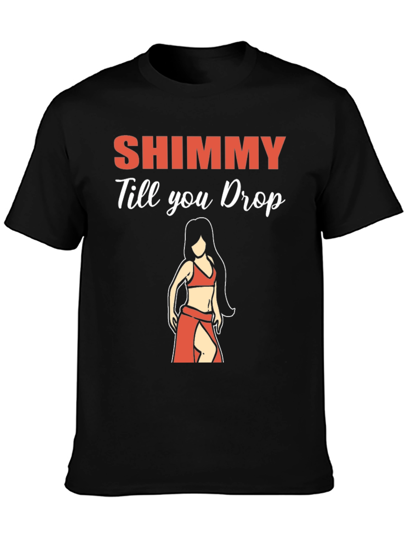 Black Shimmy Till You Drop T-Shirt - Dance Tee view 3