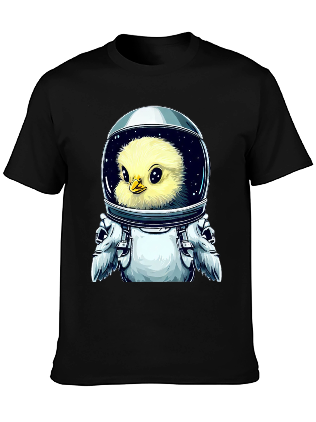 Black Astronaut Chick T-Shirt - Space Adventure view 3