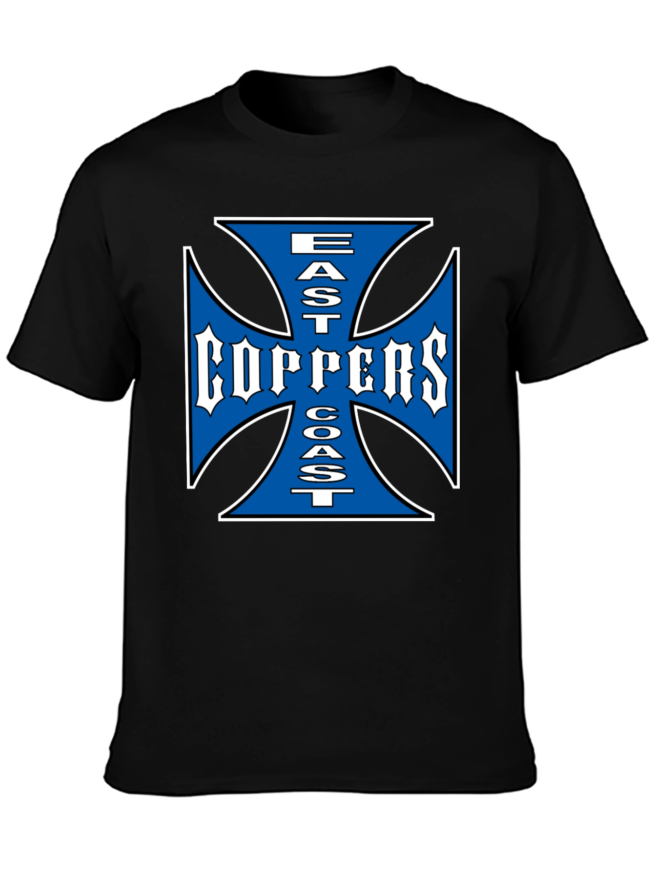Black East Coast Choppers Graphic Tee - Black Cotton T-Shirt view 3