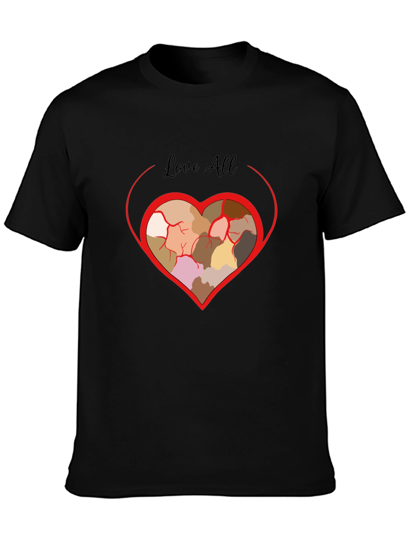 Black Love All Diversity T-Shirt view 3