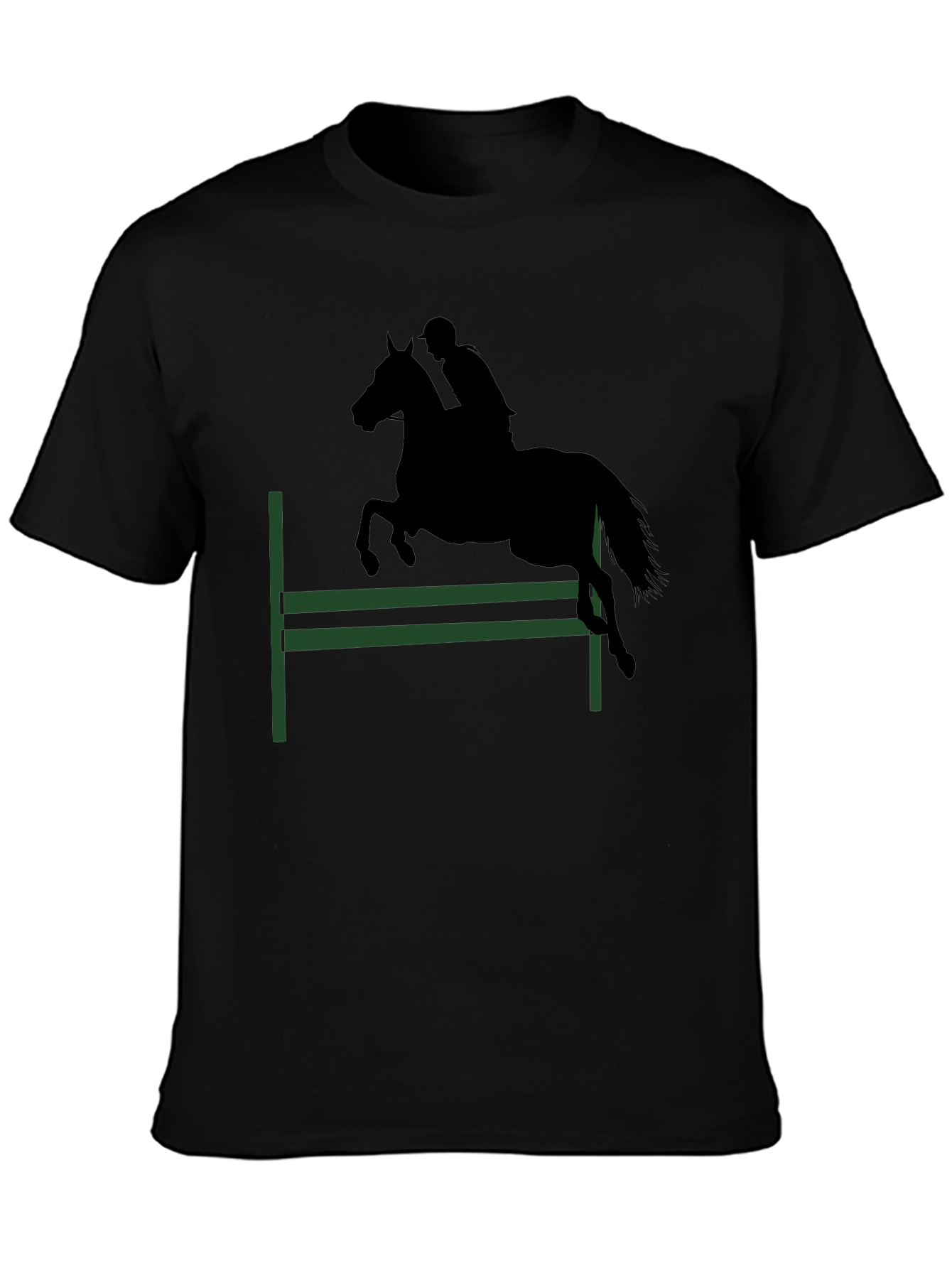 Equestrian T-Shirt: Horse Jumping Design - 3