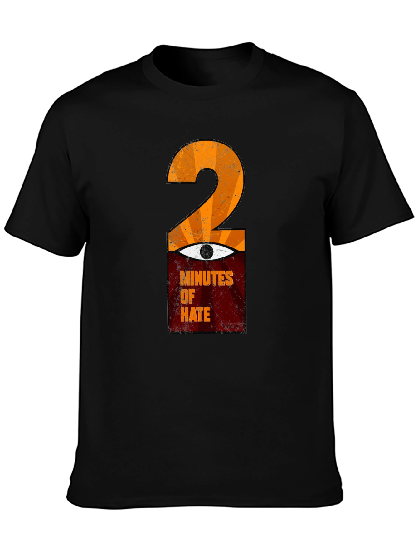 Black 2 Minutes of Hate Graphic T-Shirt view 3