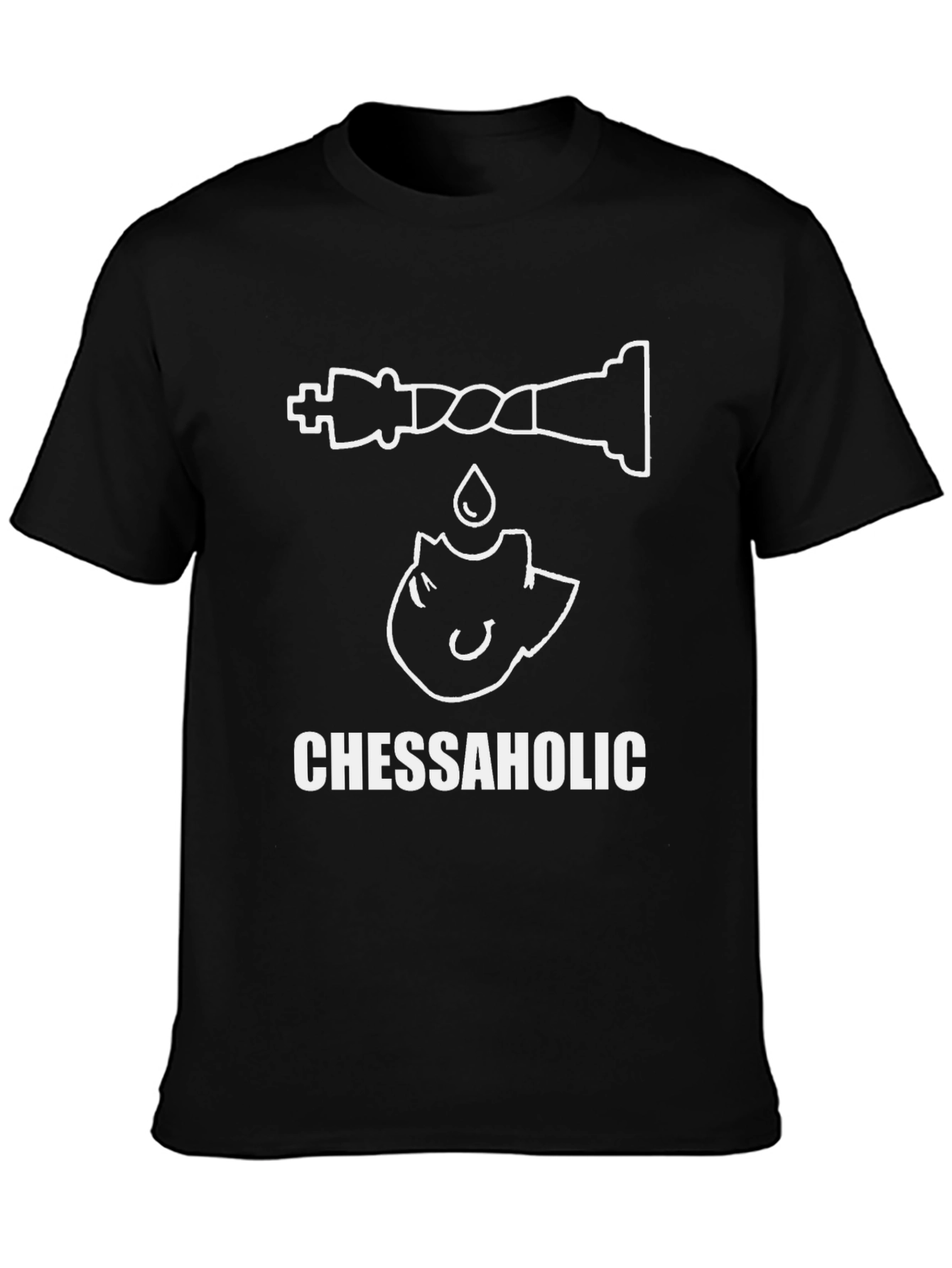 Chessaholic T-Shirt - Chess Lover's Apparel - 3