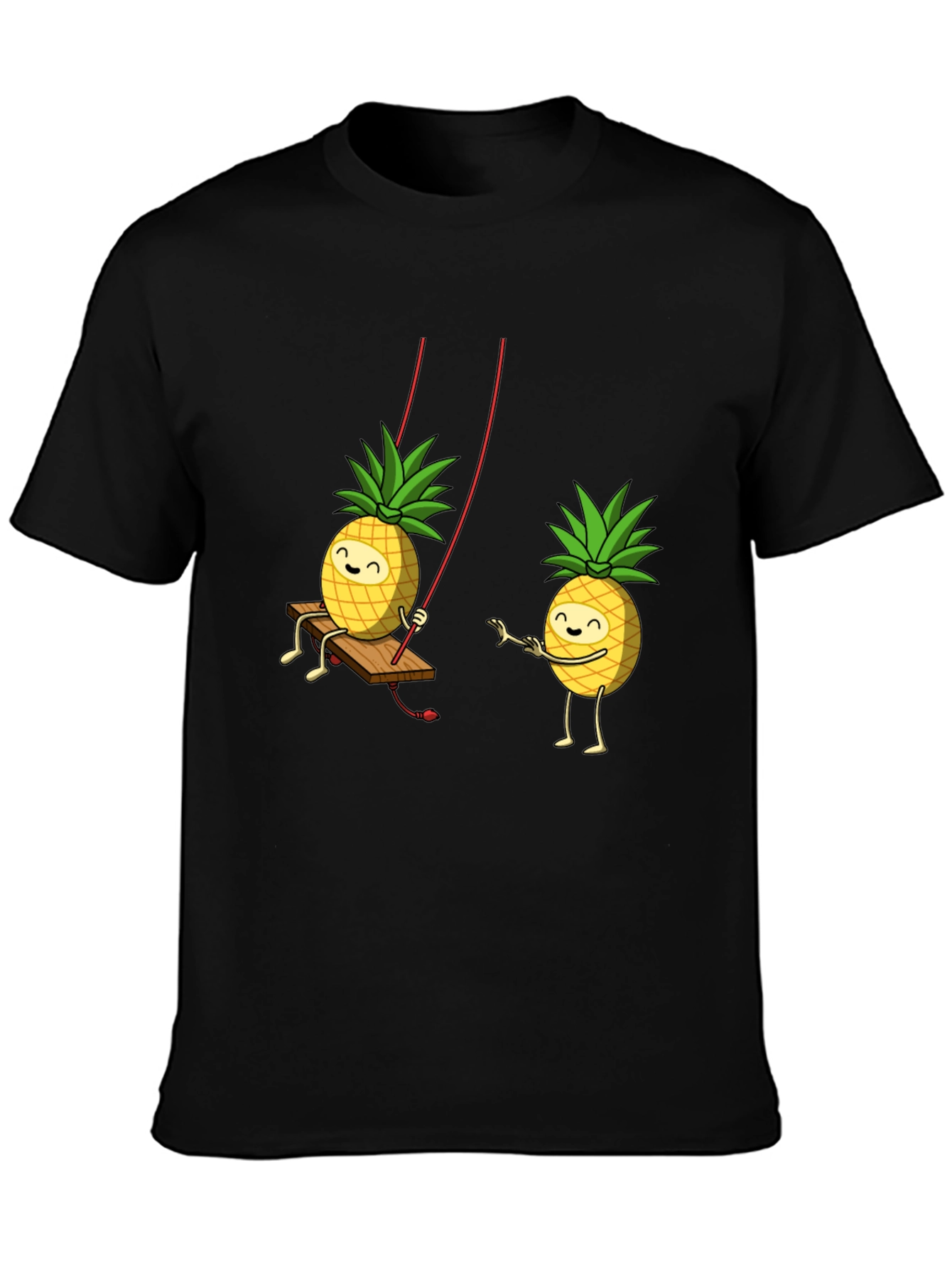 Black Pineapple Pals Black Graphic Tee view 3