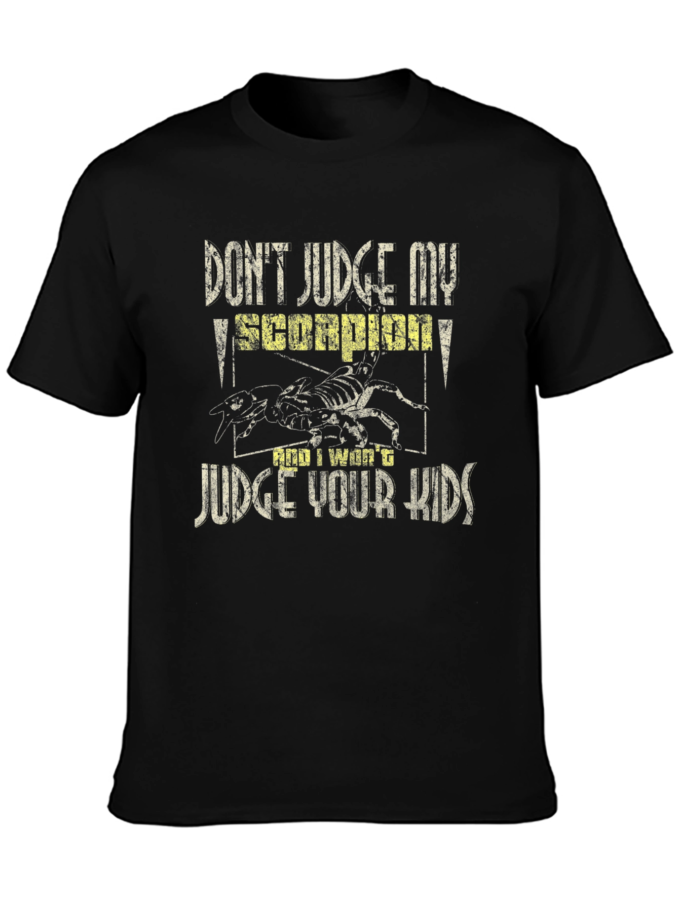 Black Scorpion Graphic Print Tee - Don't Judge Me! view 3