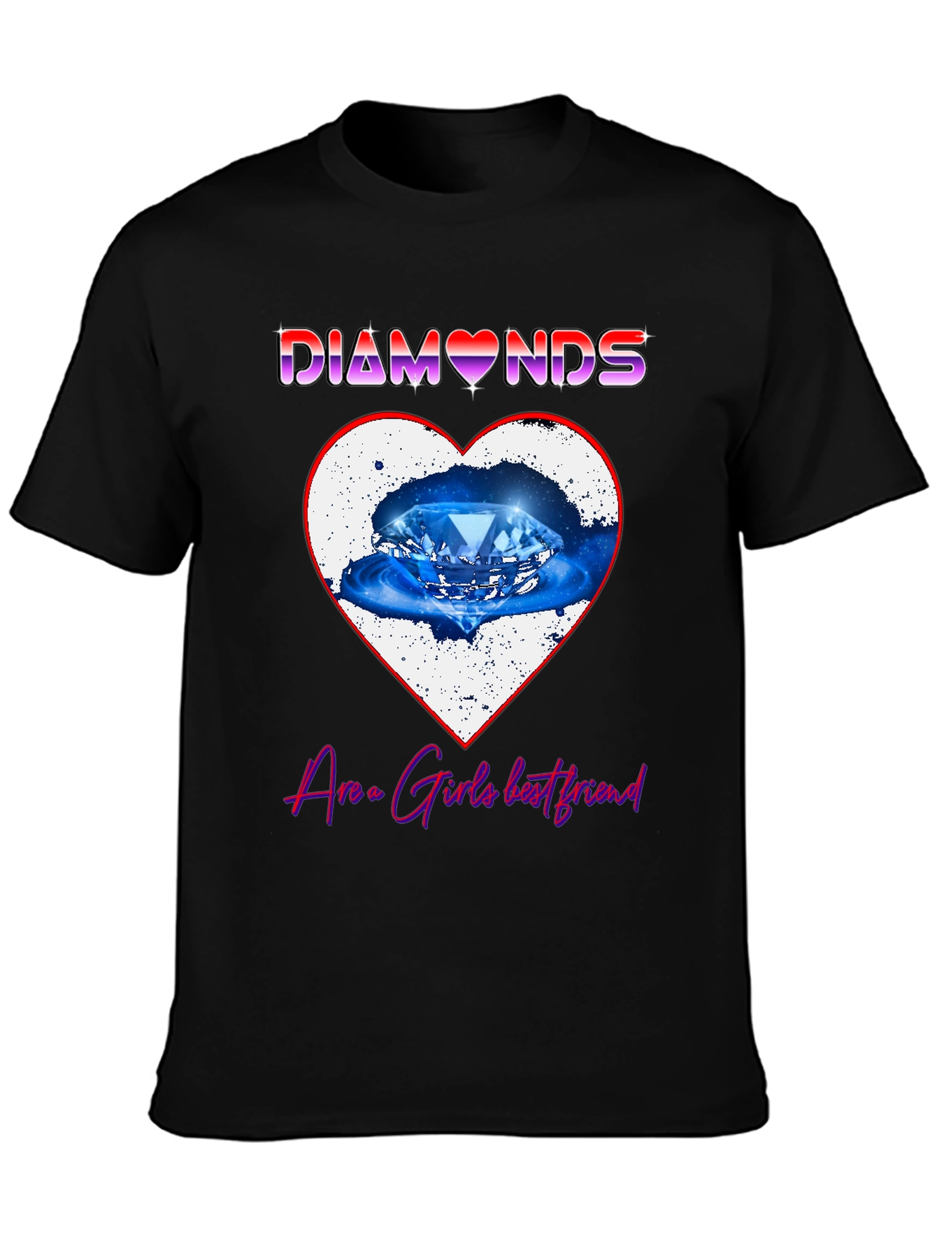 Black Diamonds Are a Girl's Best Friend Graphic Tee view 3