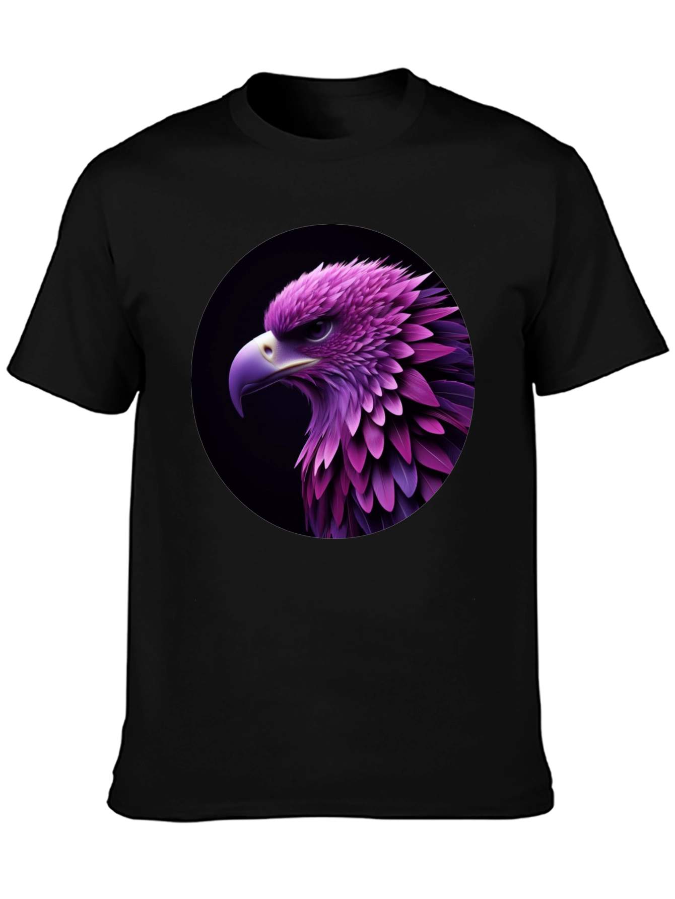 Black Eagle Graphic Black T-Shirt view 3