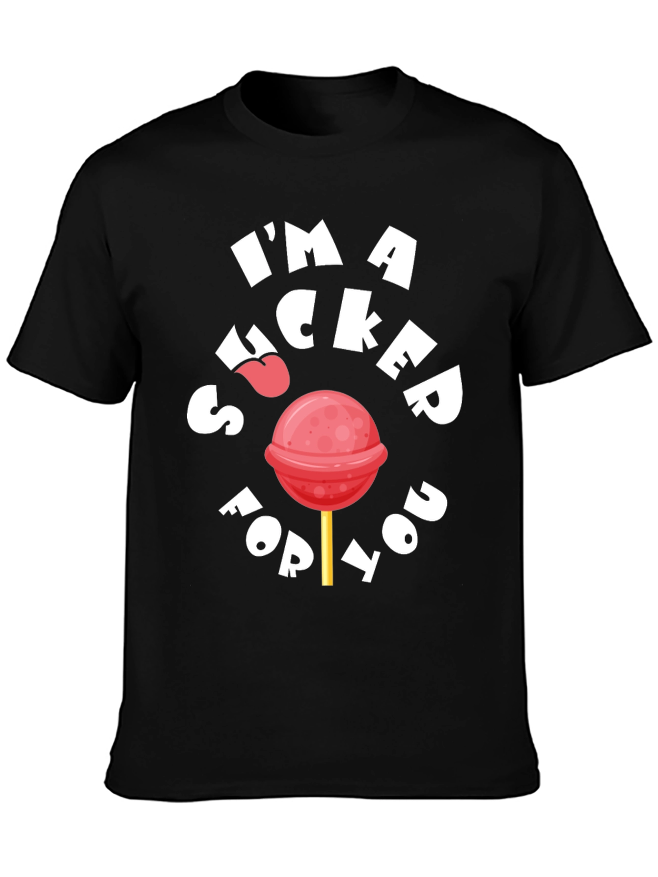 Black Sucker For You Graphic Tee - Black T-Shirt view 3