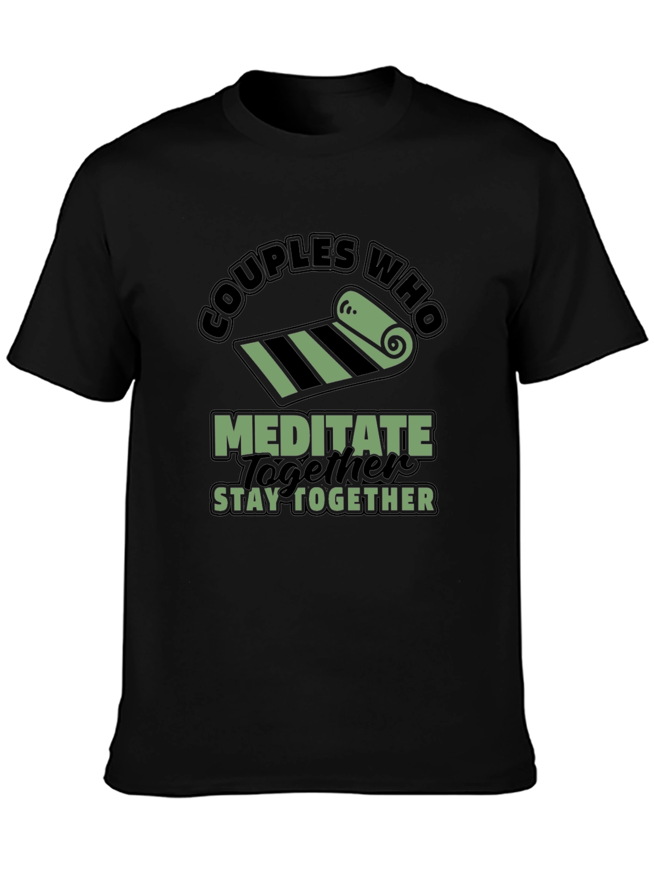 Black Couples Who Meditate Stay Together T-Shirt view 3