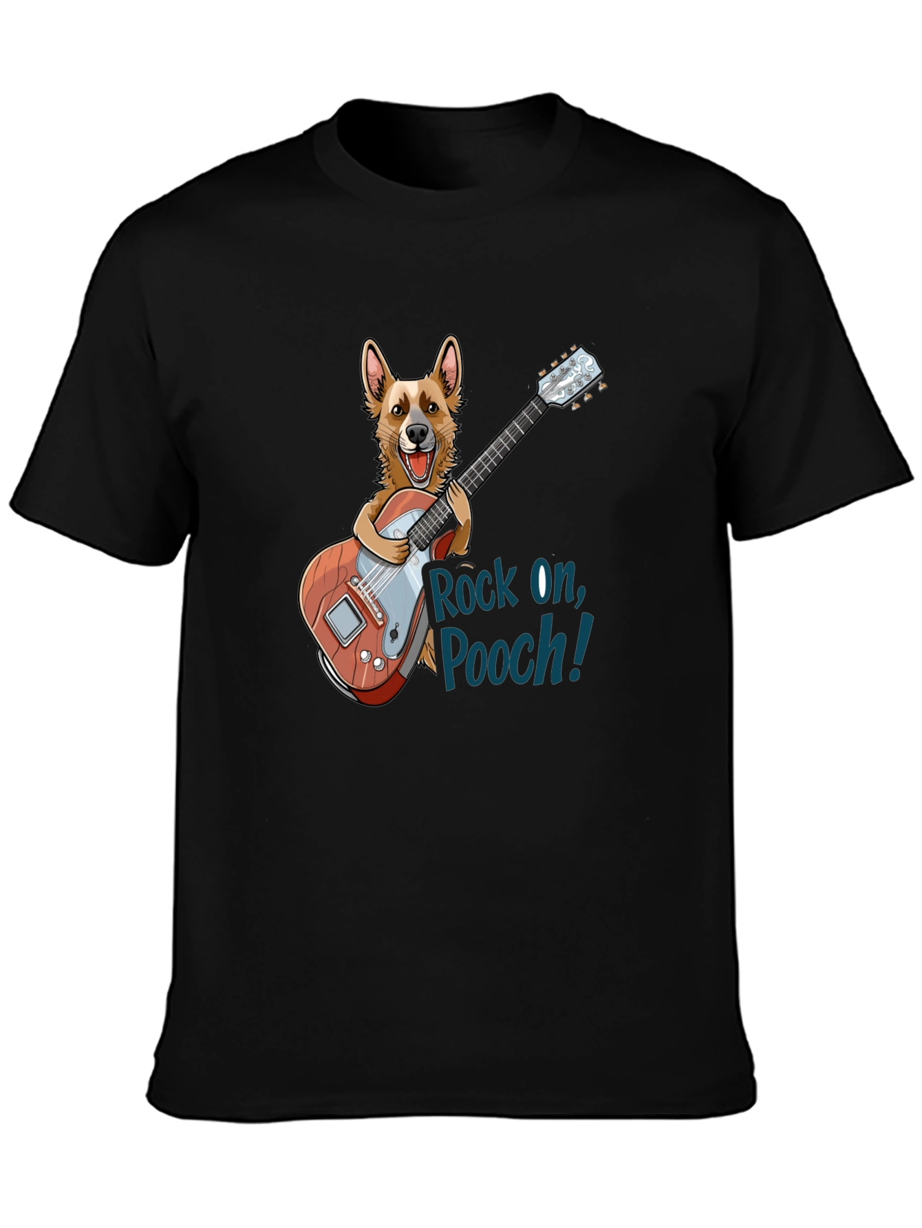 Rock On, Pooch! Novelty Graphic T-Shirt - 3