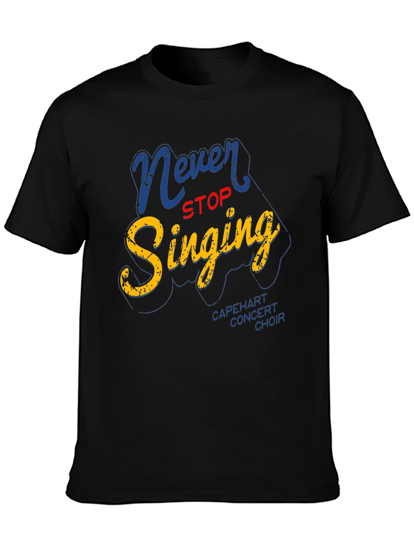 Black Never Stop Singing Graphic Tee view 3