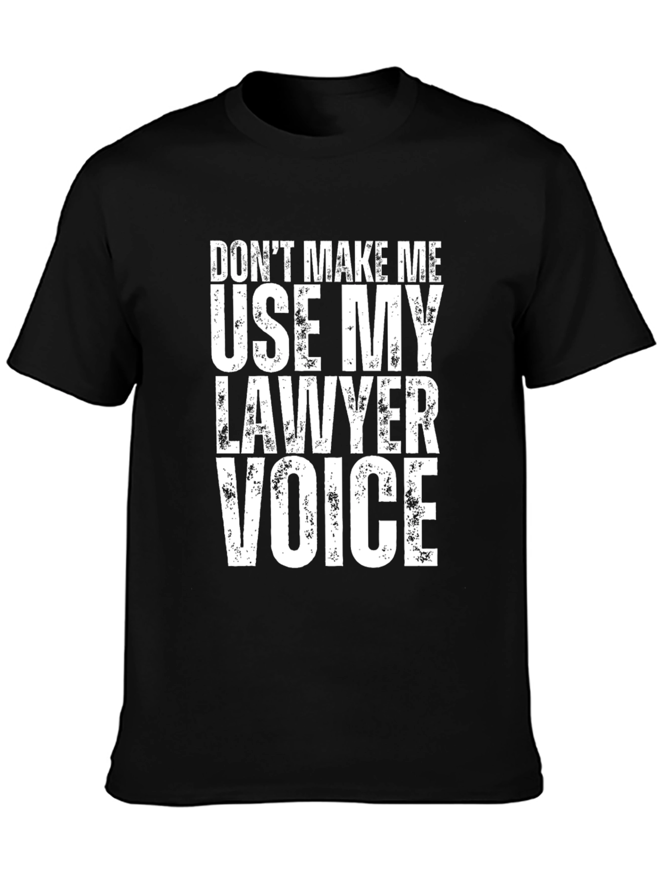Black Lawyer Voice T-Shirt - Funny Attorney Gift view 3