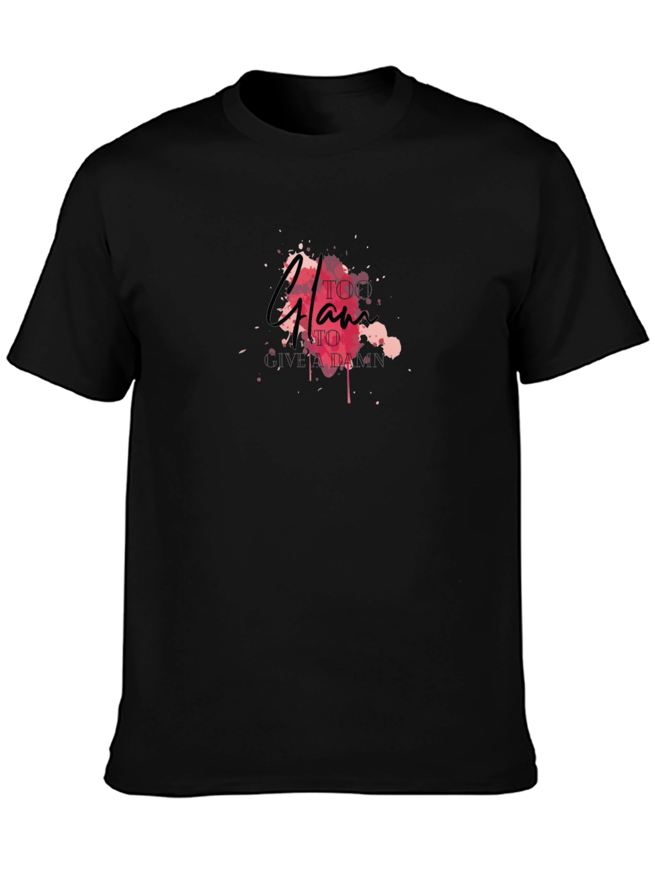 Black Glam To Glam T-Shirt - Stylish Graphic Tee view 3