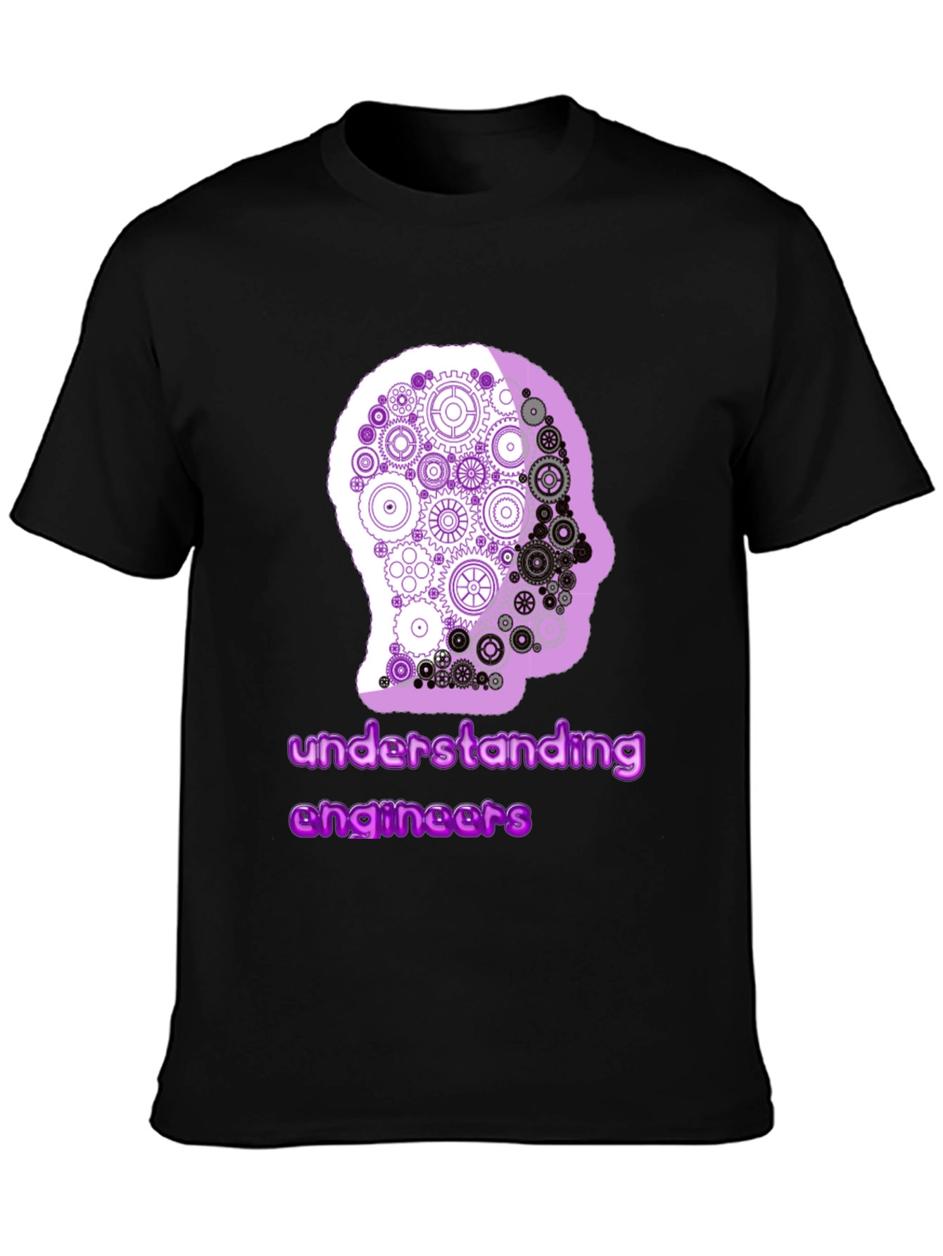 Black Engineer Mindset Graphic Tee -  Understanding Engineers view 3