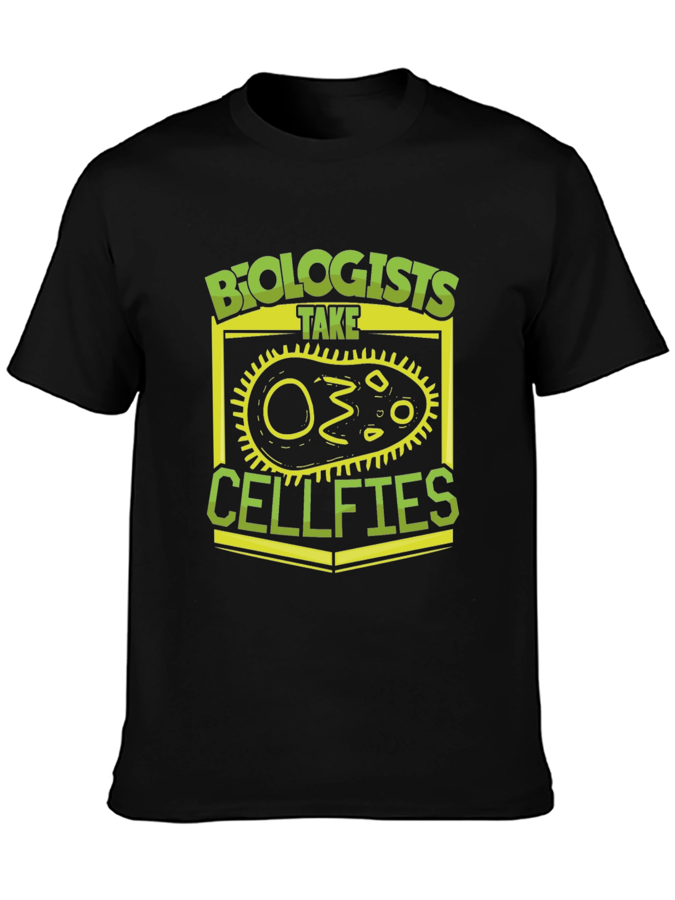Black Biologists Take Cellfies Funny T-Shirt view 3