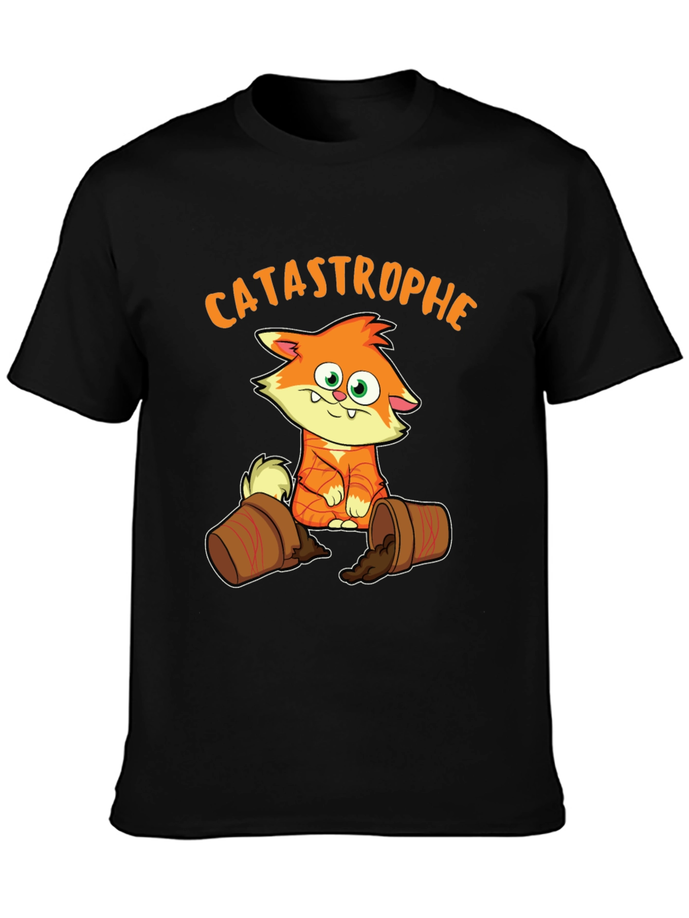 Black Catastrophe Cat T-Shirt - Mischief Maker Tee view 3