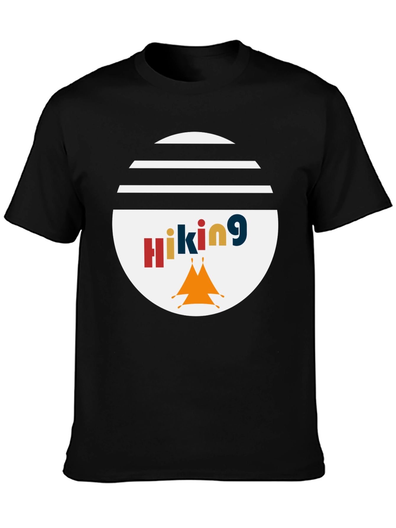 Black Hiking Graphic Tee - Adventure Awaits! view 3