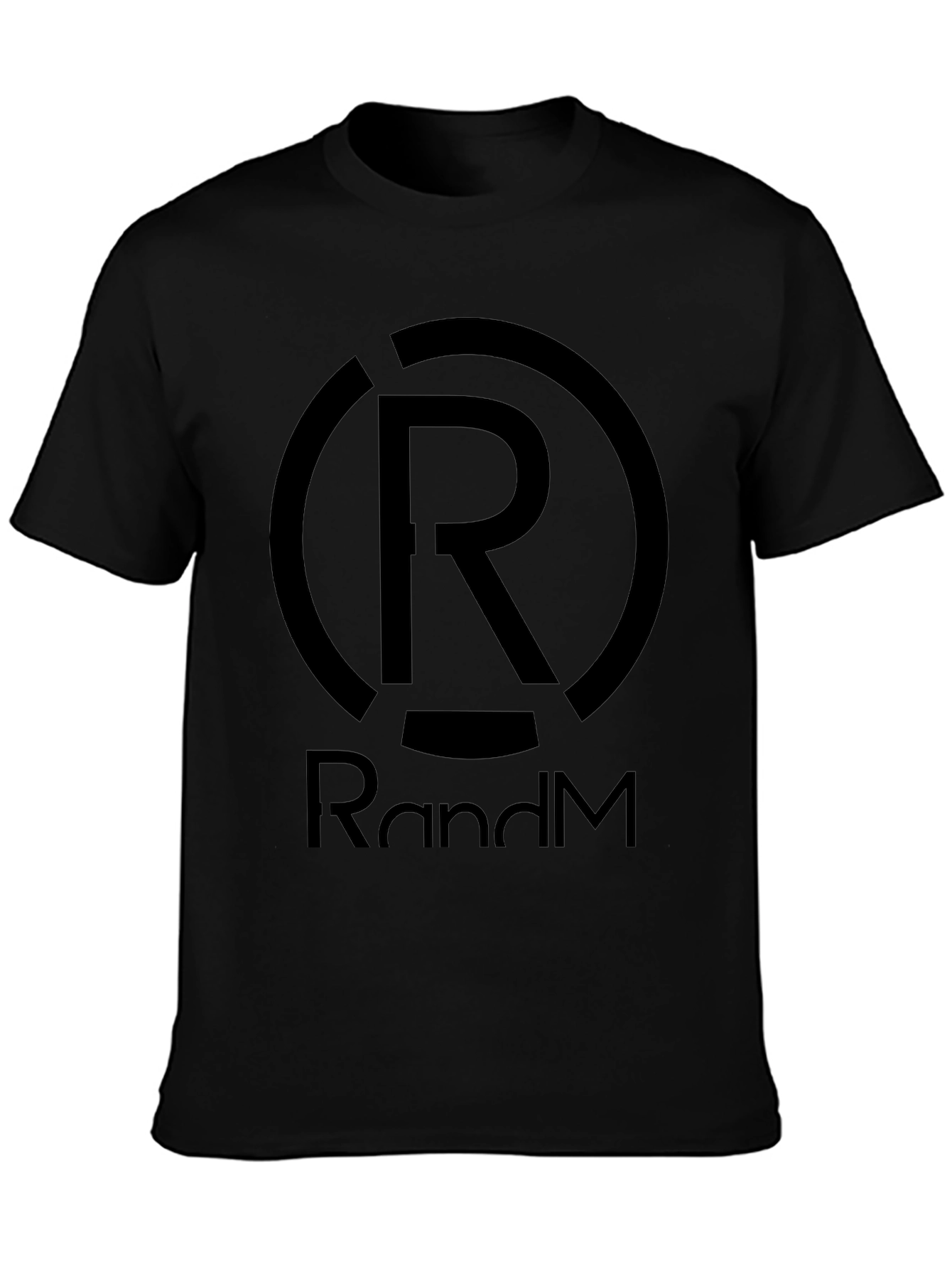 Black RandM Black Graphic T-Shirt - Modern Style view 3