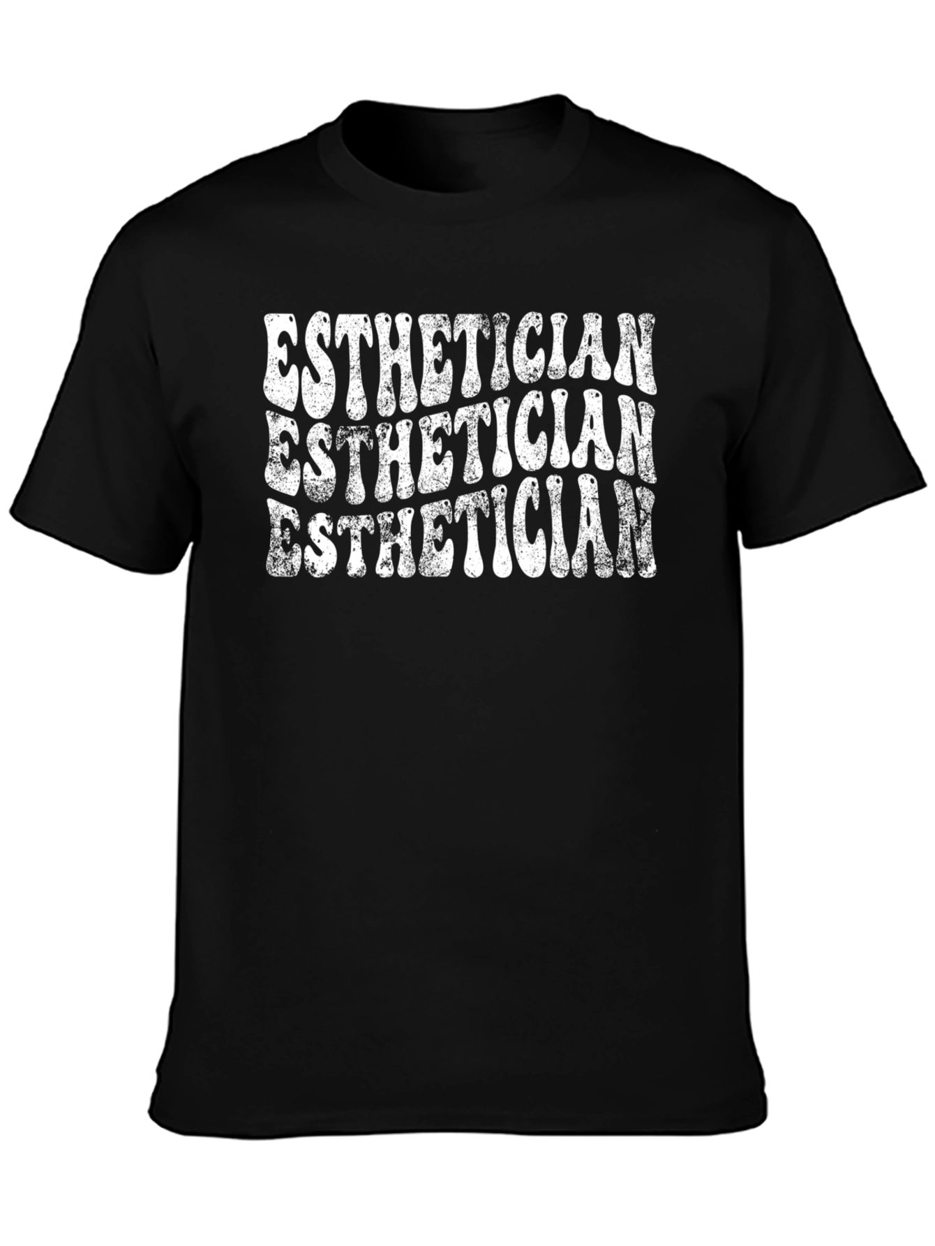 Black Esthetician Graphic Tee -  Retro Style view 3
