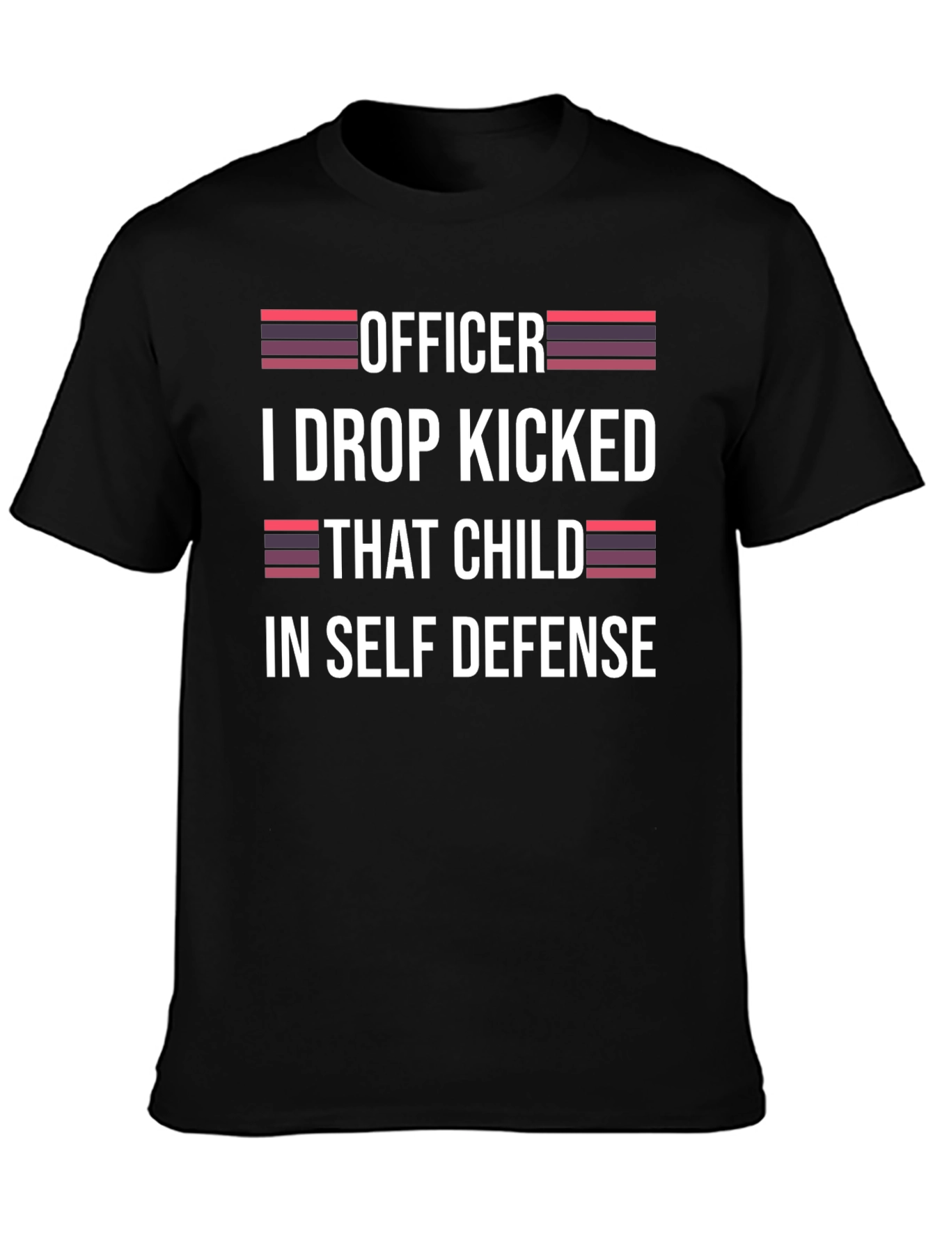 Black Officer I Drop Kicked That Child T-Shirt view 3