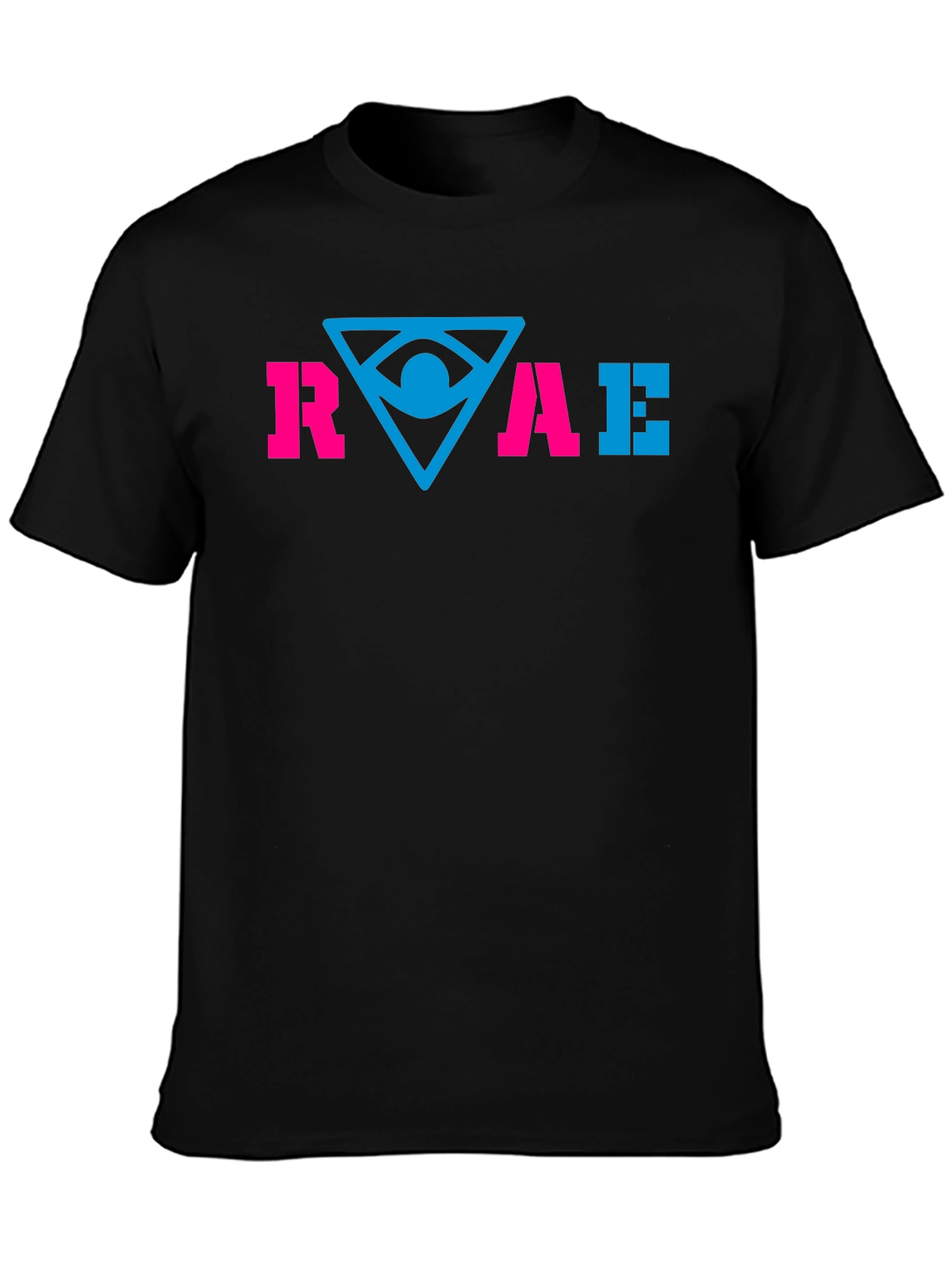 Black RAE Graphic Tee - Stylish Cotton Blend T-Shirt view 3