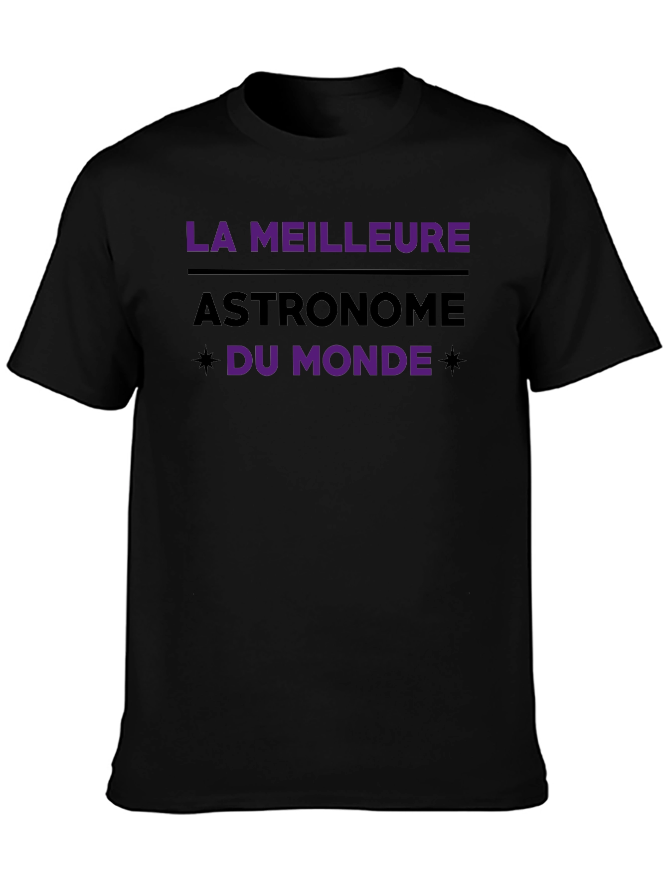 Black La Meilleure Astronome Tee - World's Best Astronomer view 3