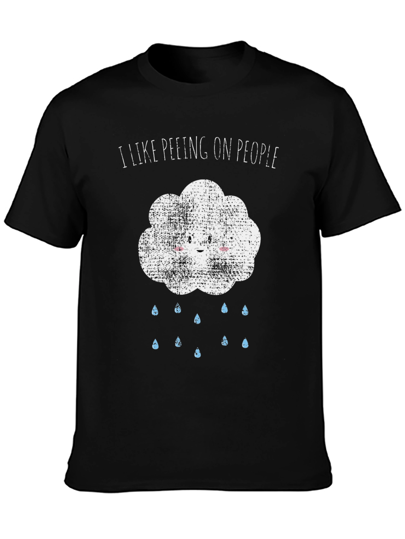 Black I Like Peeing On People Graphic Tee view 3