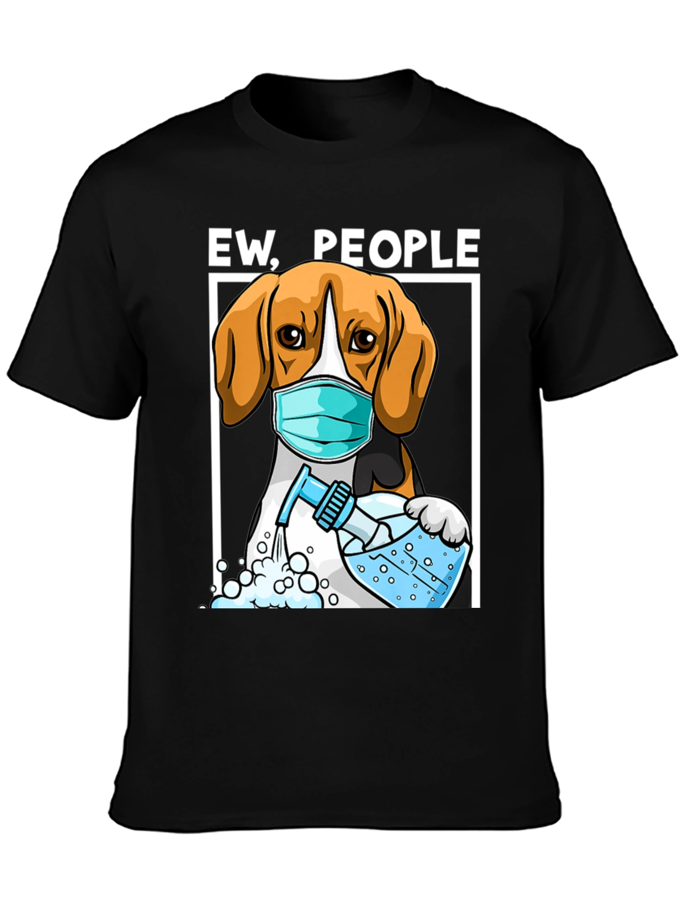 Black Ew People Dog T-Shirt view 3