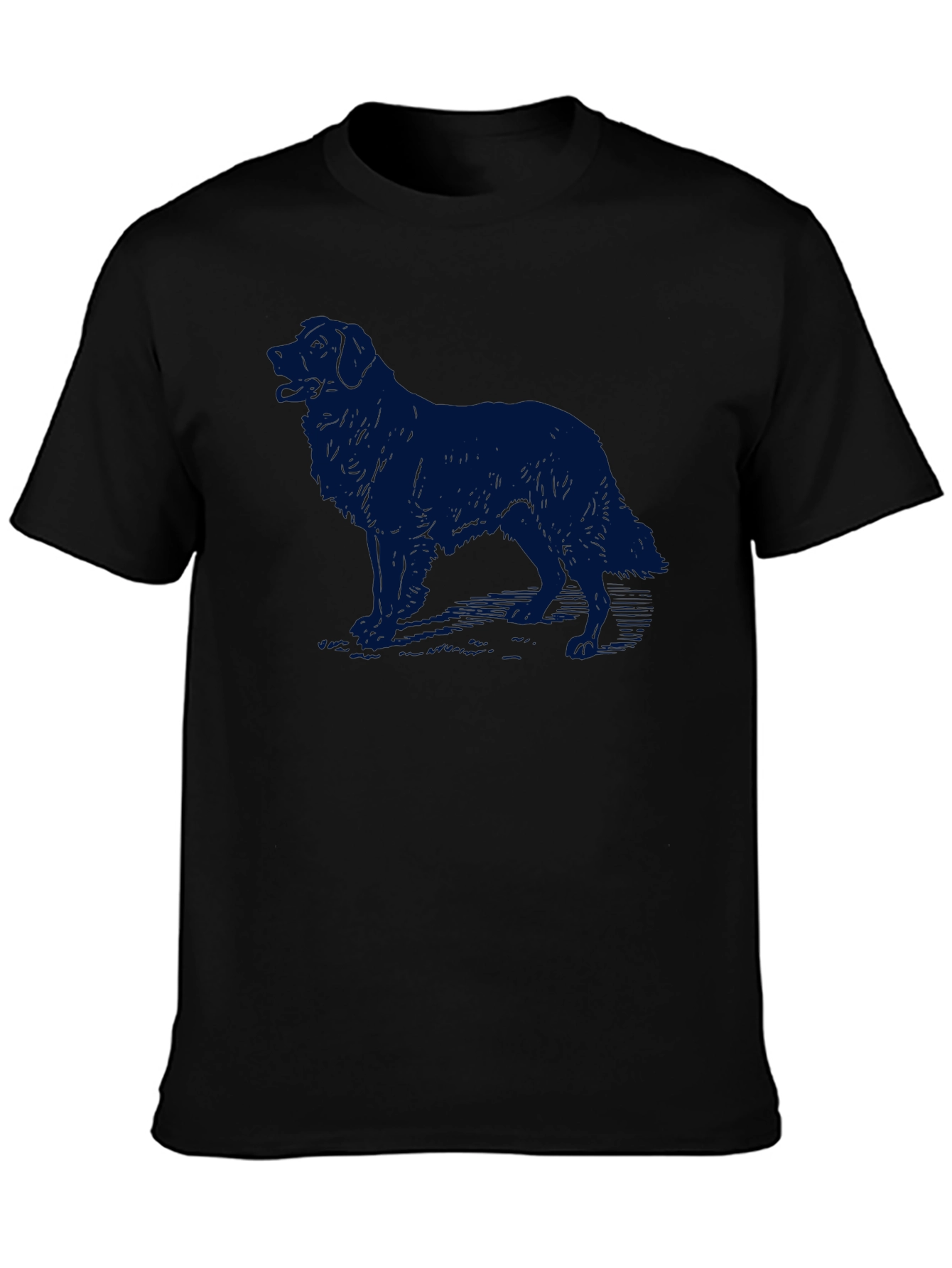 Black Dog Silhouette Graphic Tee - Black view 3
