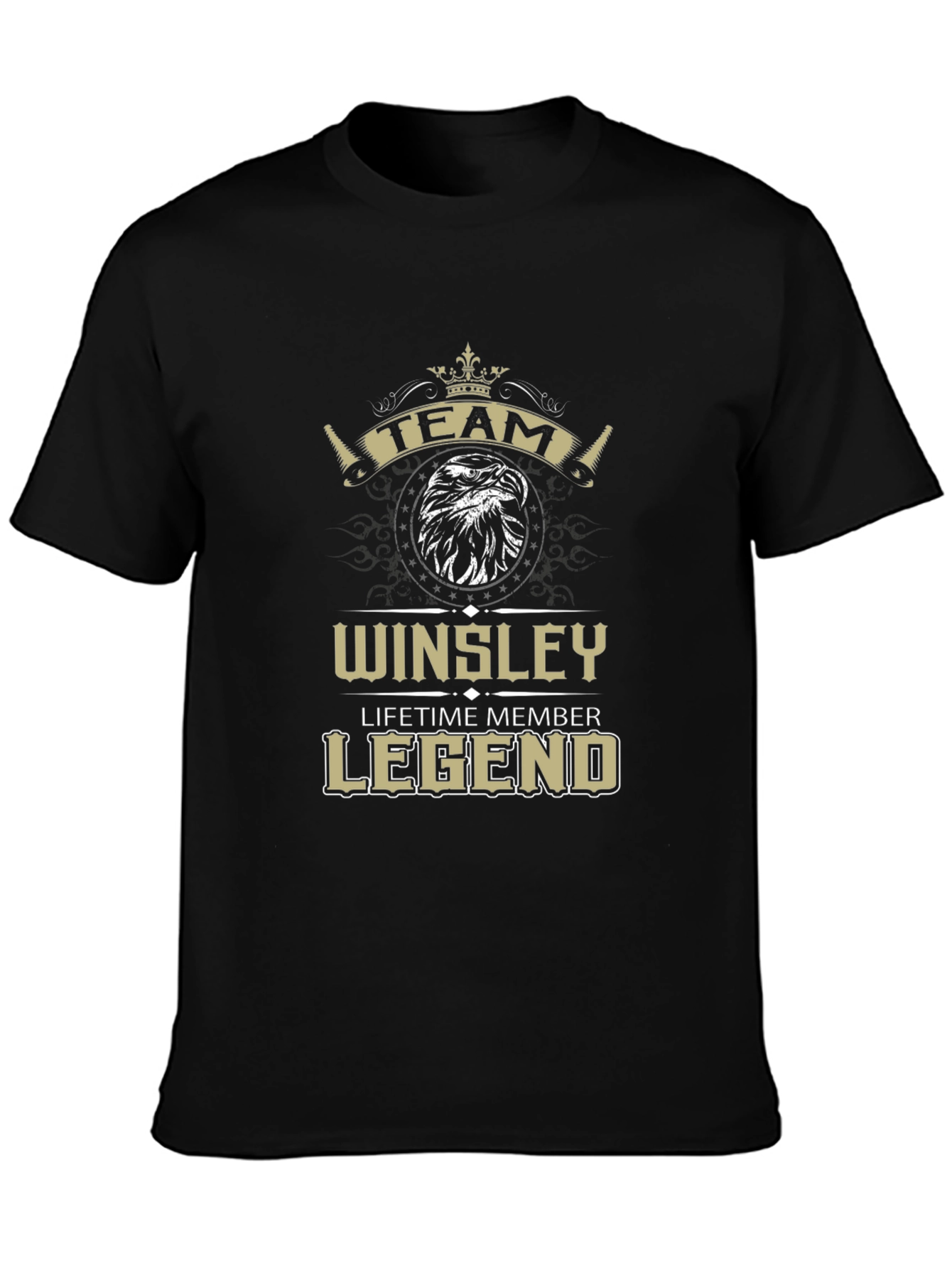 Black Winsley Team Legend Black T-Shirt view 3