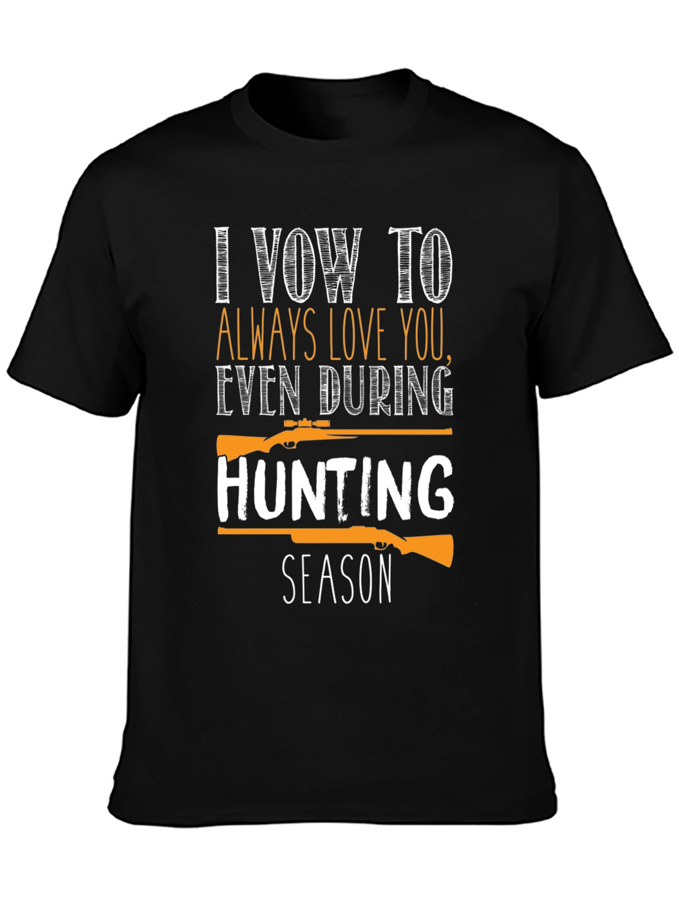 Black Hunting Season Vow Graphic Tee view 3