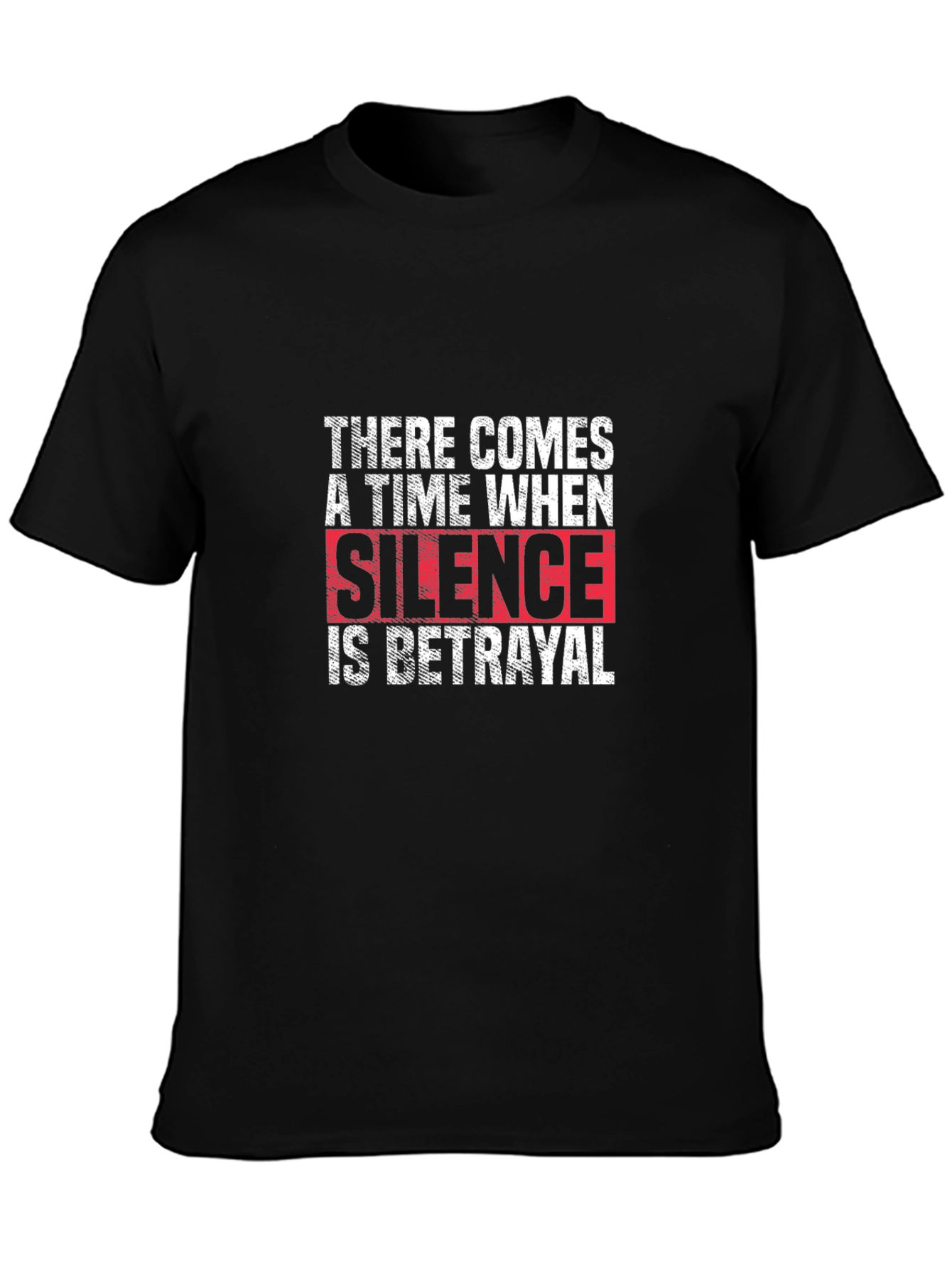 Black Silence is Betrayal Graphic T-Shirt view 3