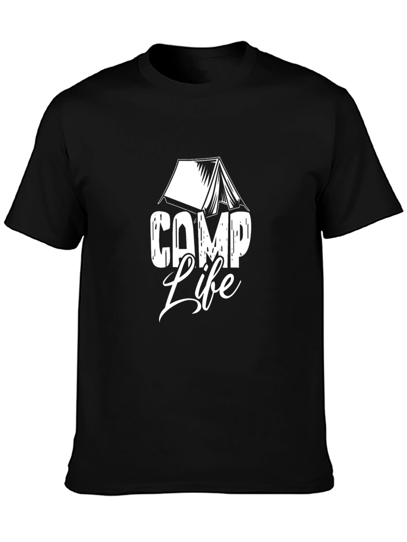 Black Camp Life Graphic T-Shirt - Unisex view 3
