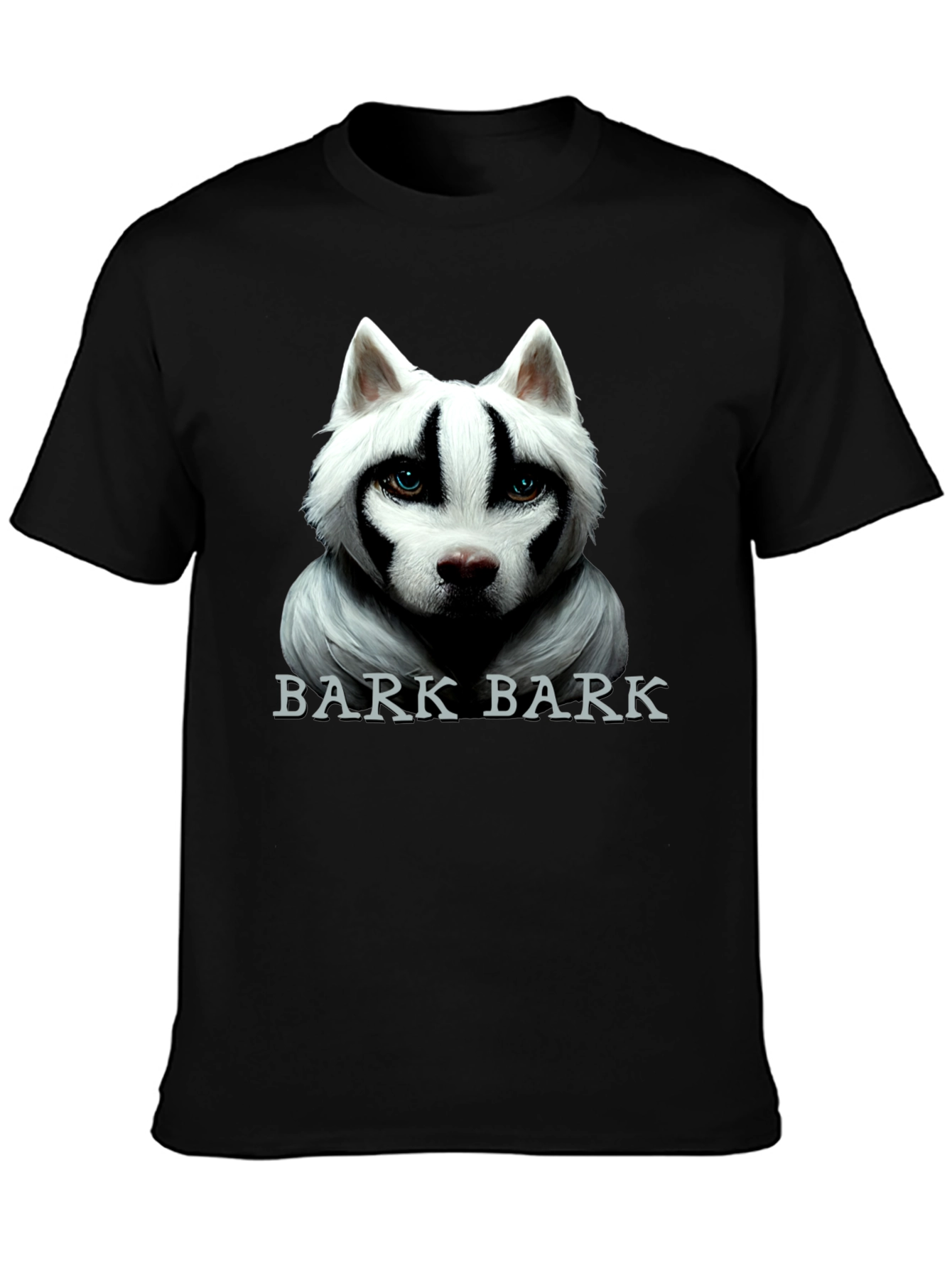 Black Bark Bark Dog Graphic Tee - Men's Black T-Shirt view 3