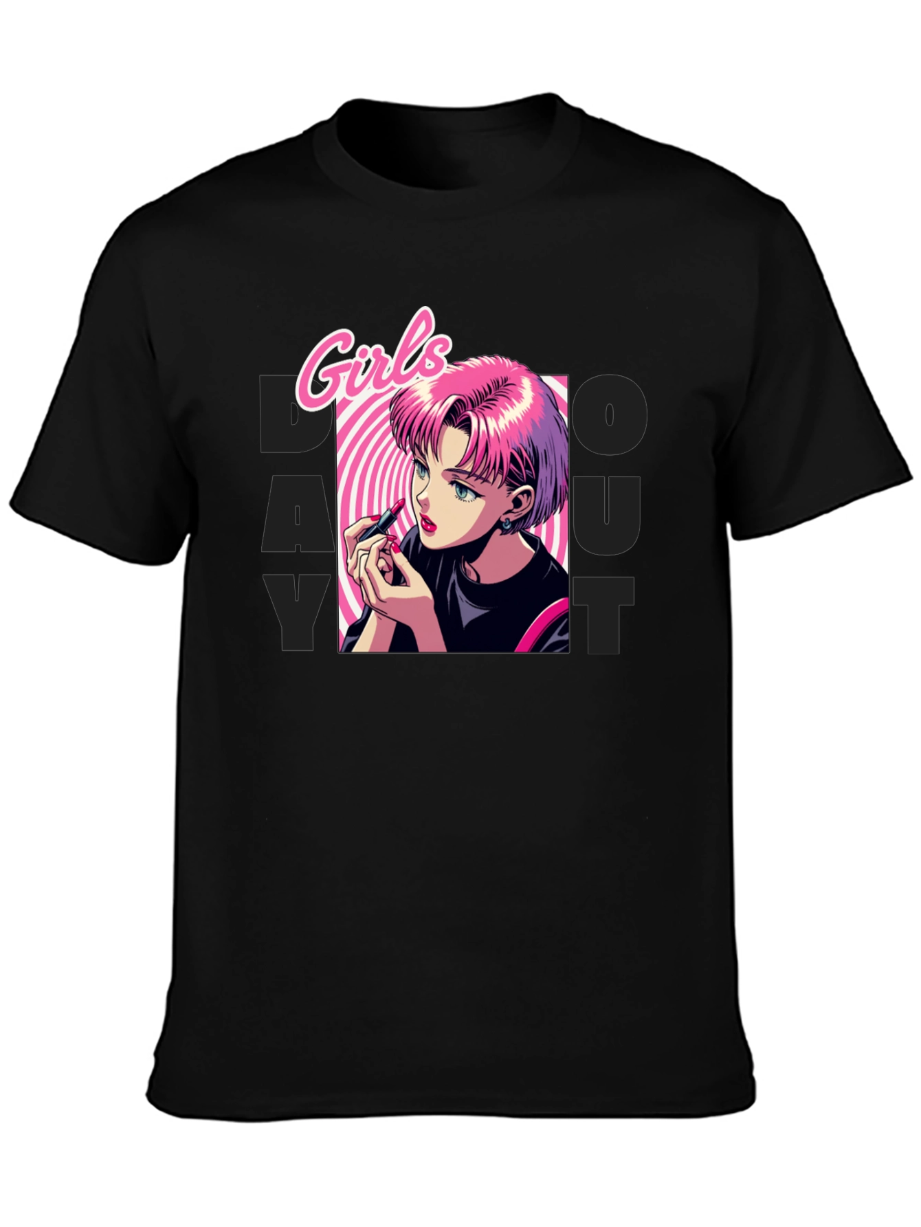Black Girls Do What You Want T-Shirt - Anime Style view 3